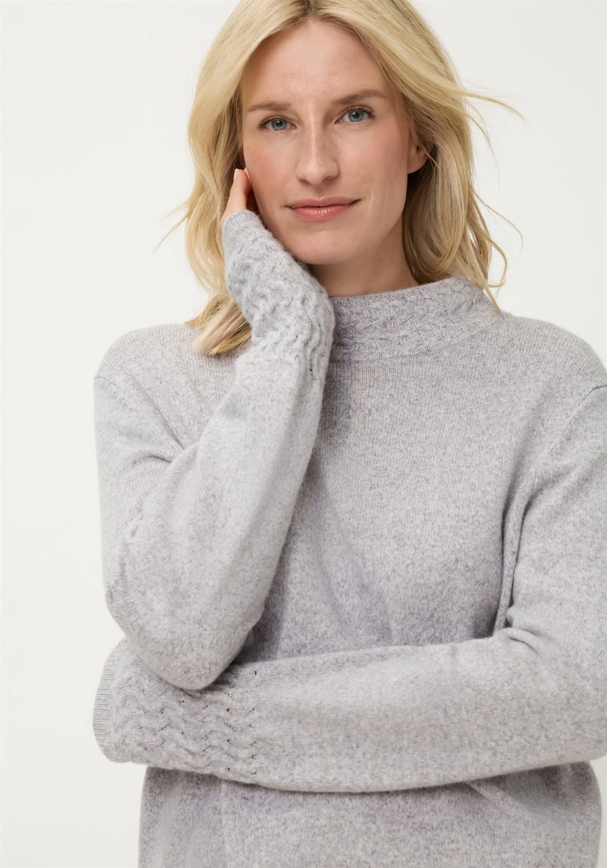 Melange Knit Mock Neck - Image 8