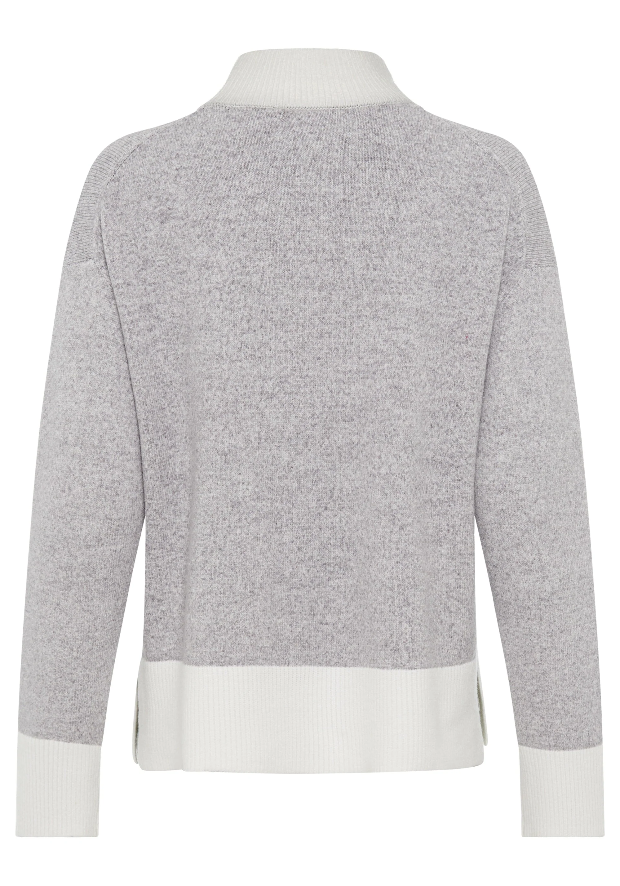 Mélange Knit Mock Neck Sweater - Image 4