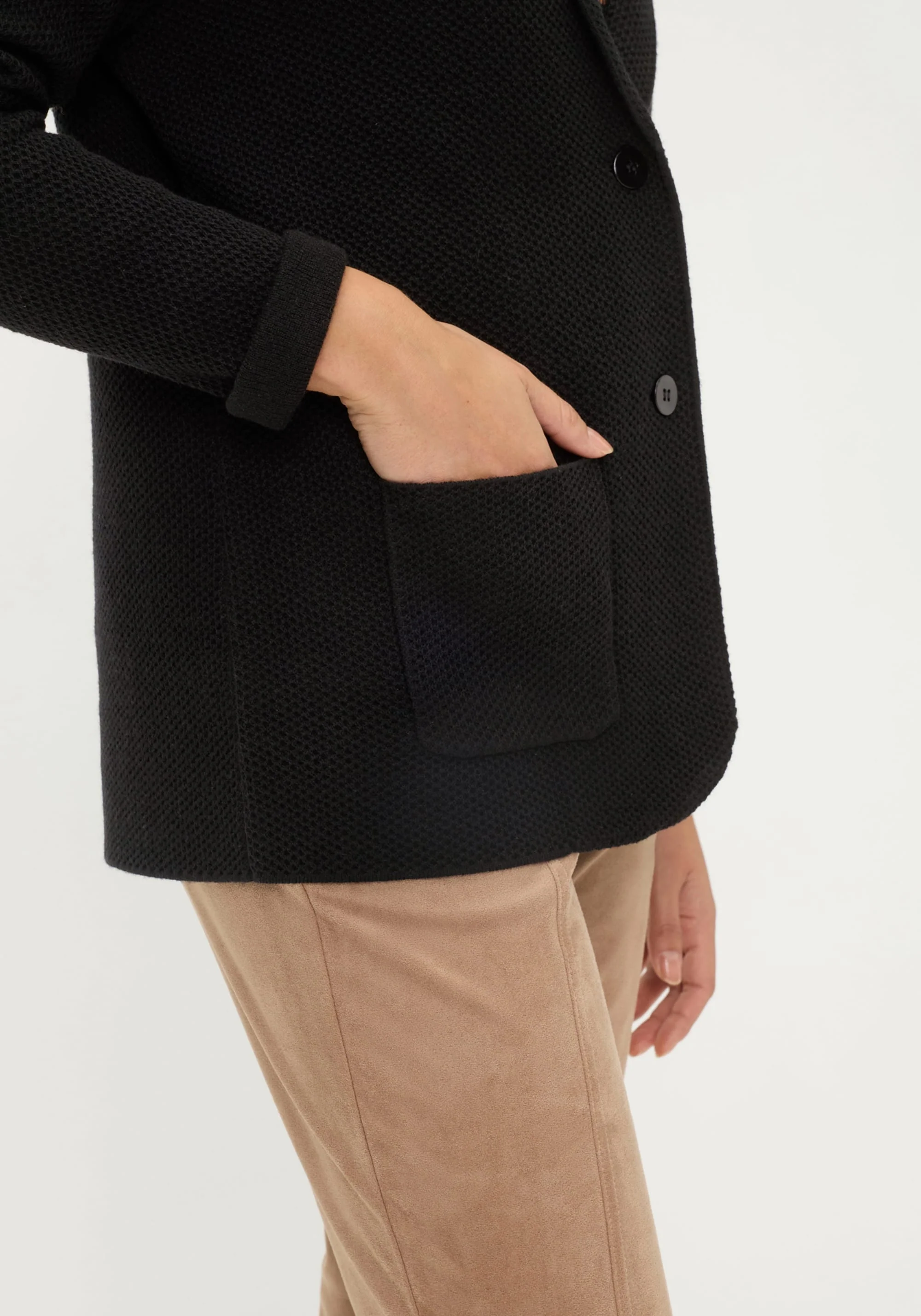 Merino Wool Blend Blazer - Image 4