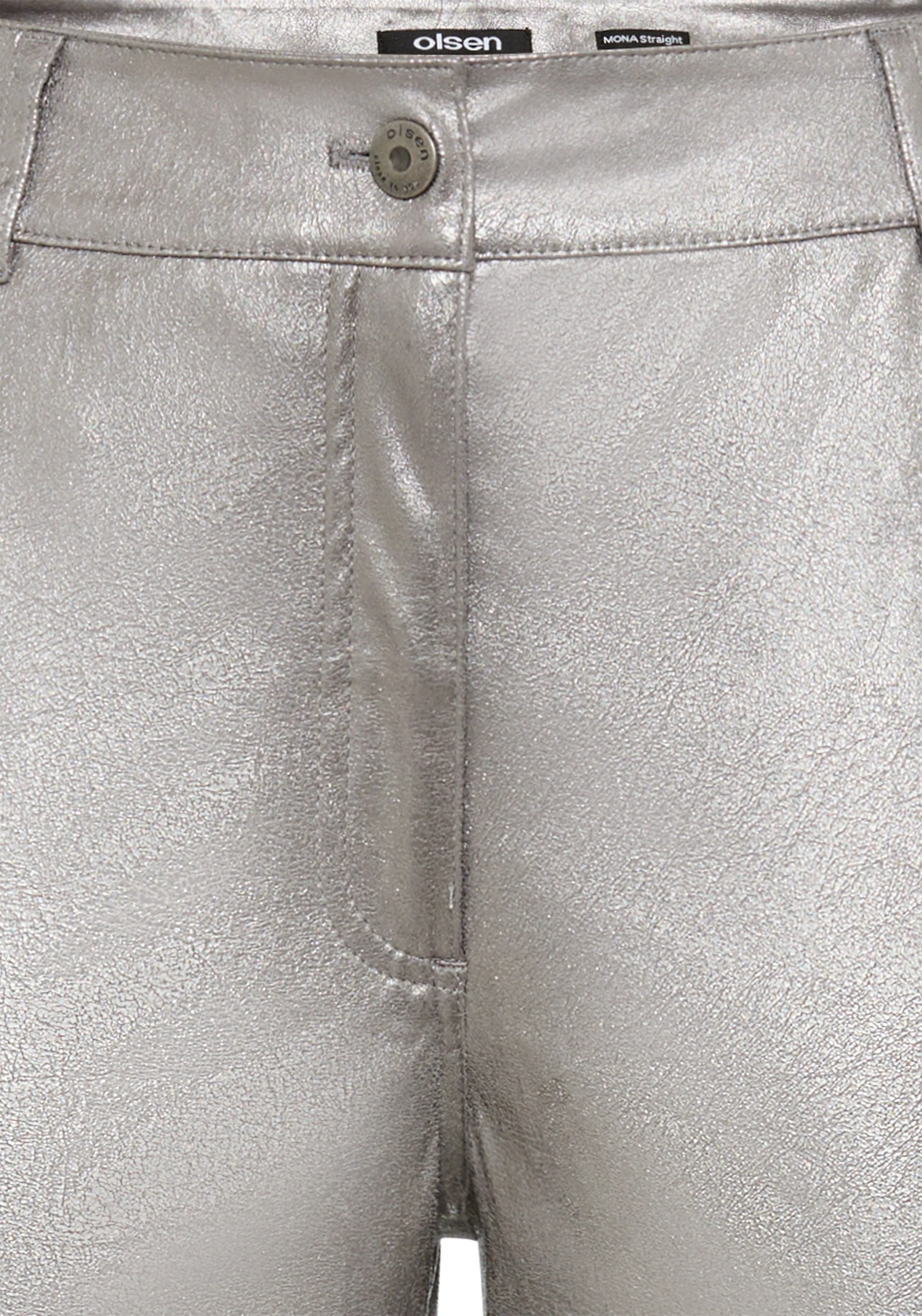 Metallic Soft Leather Look Pant - Image 6