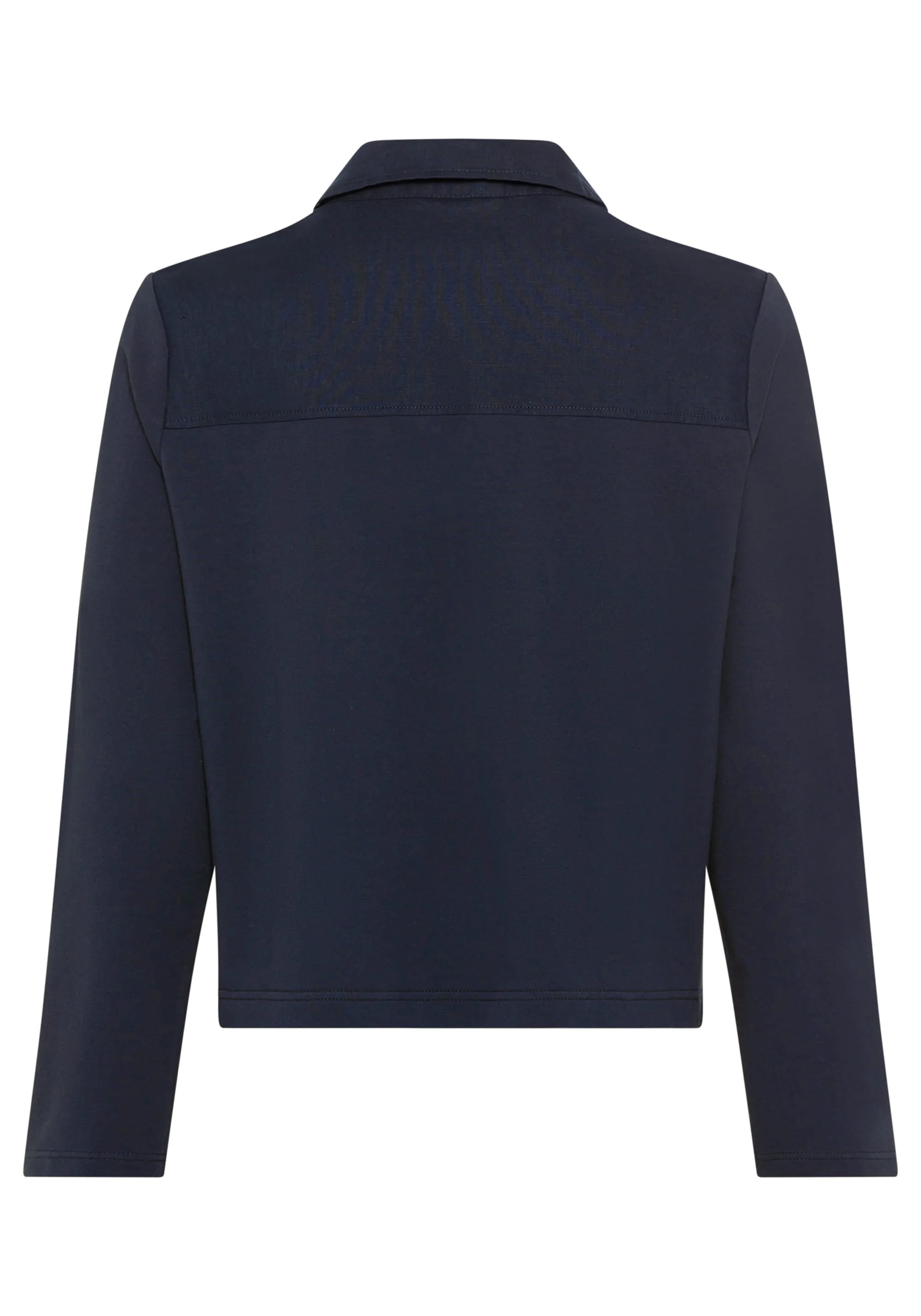 Mixed Media Cropped Jacket - Image 10