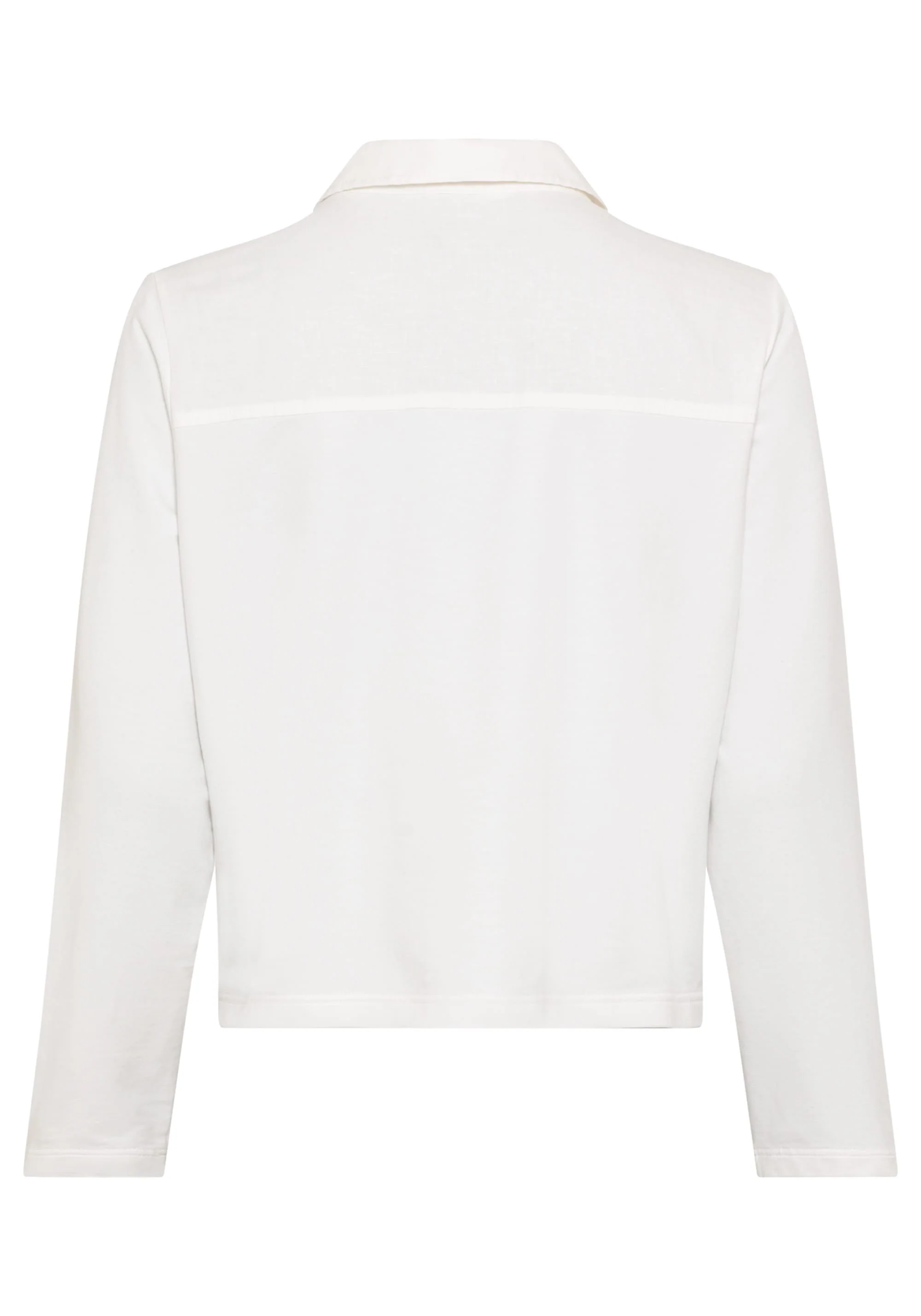 Mixed Media Cropped Jacket - Image 2