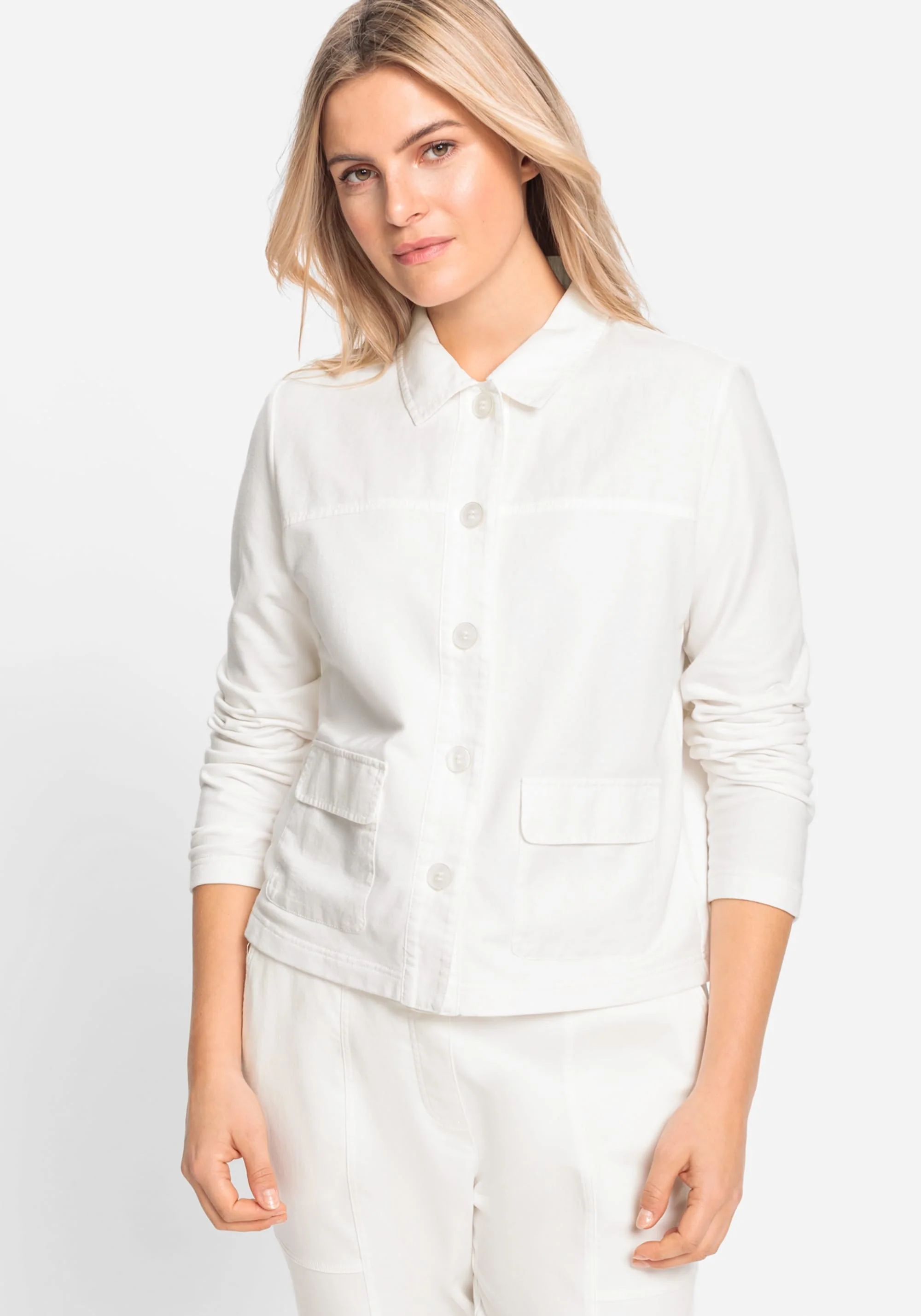Mixed Media Cropped Jacket - Image 5