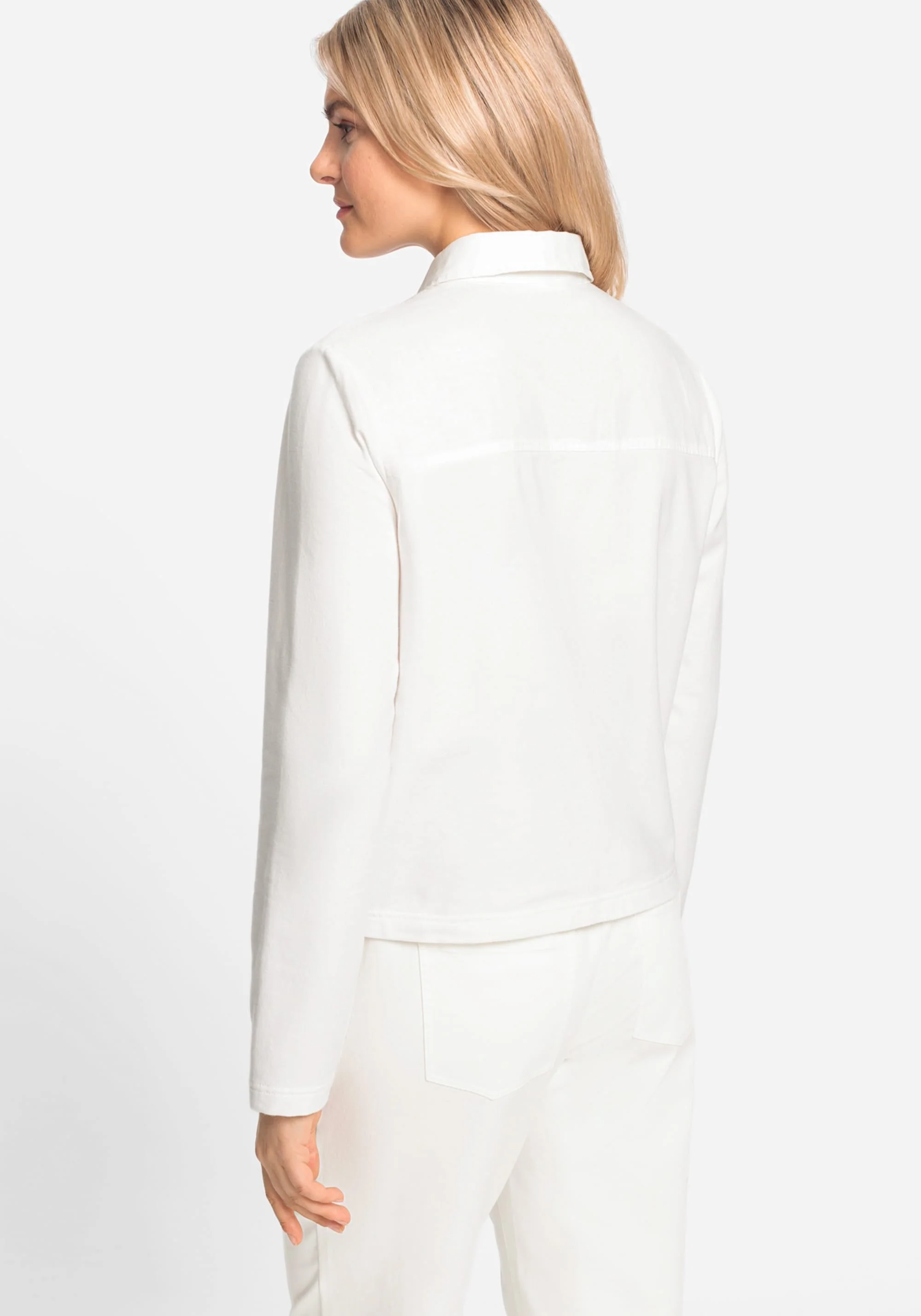 Mixed Media Cropped Jacket - Image 6