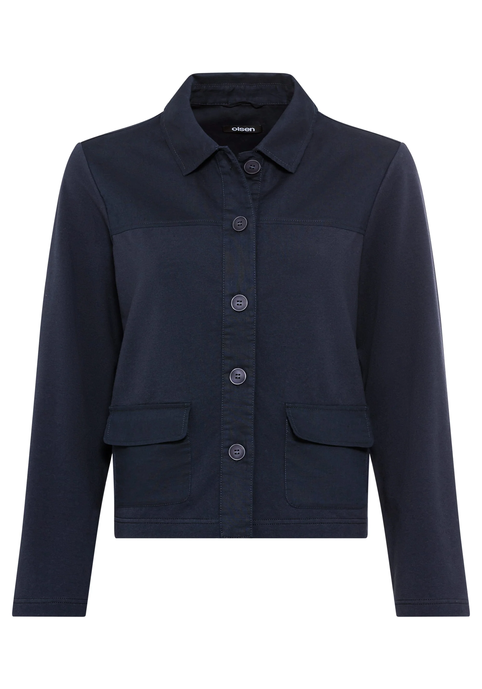 Mixed Media Cropped Jacket - Image 9