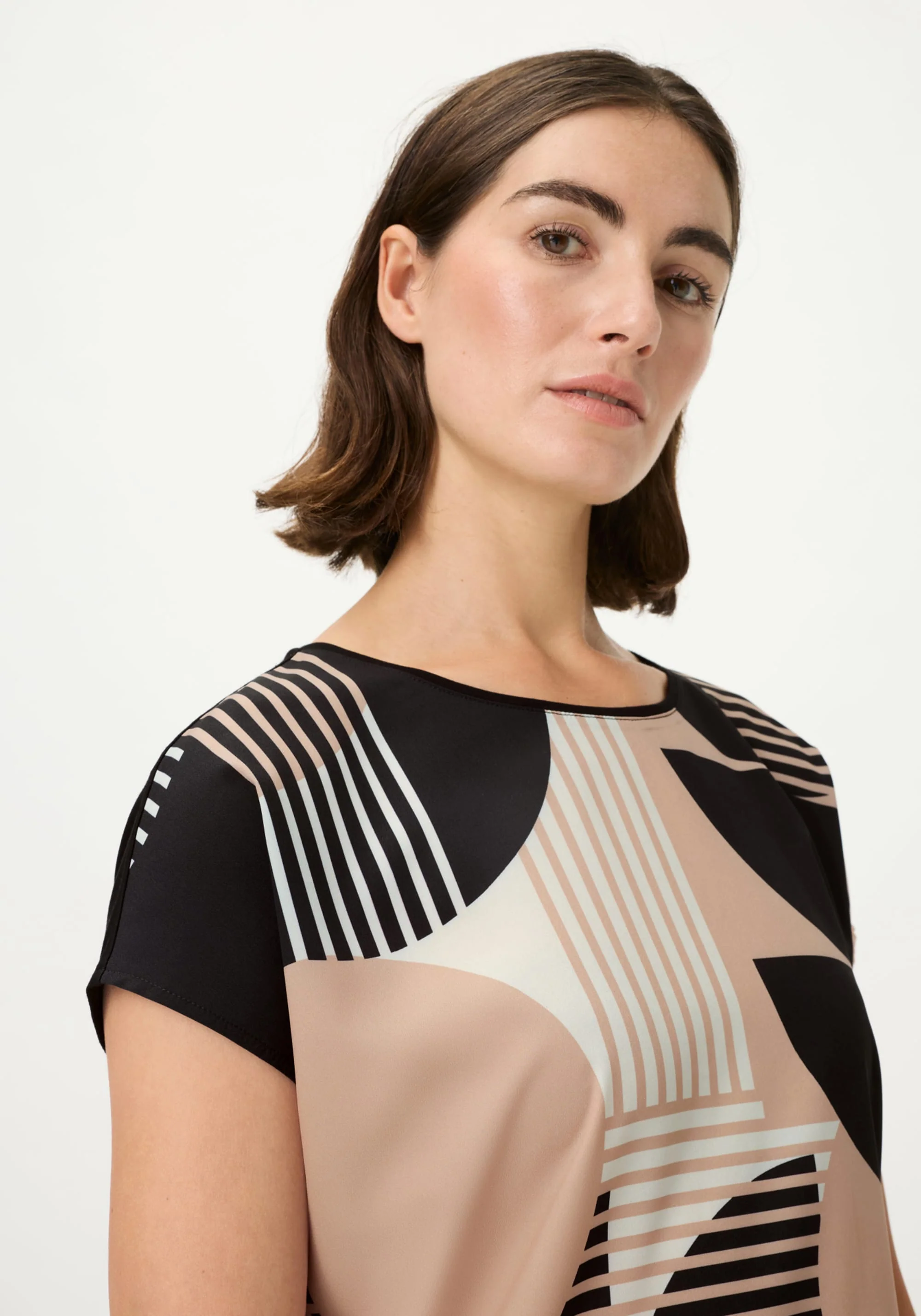 Mixed Media Geo T-Shirt