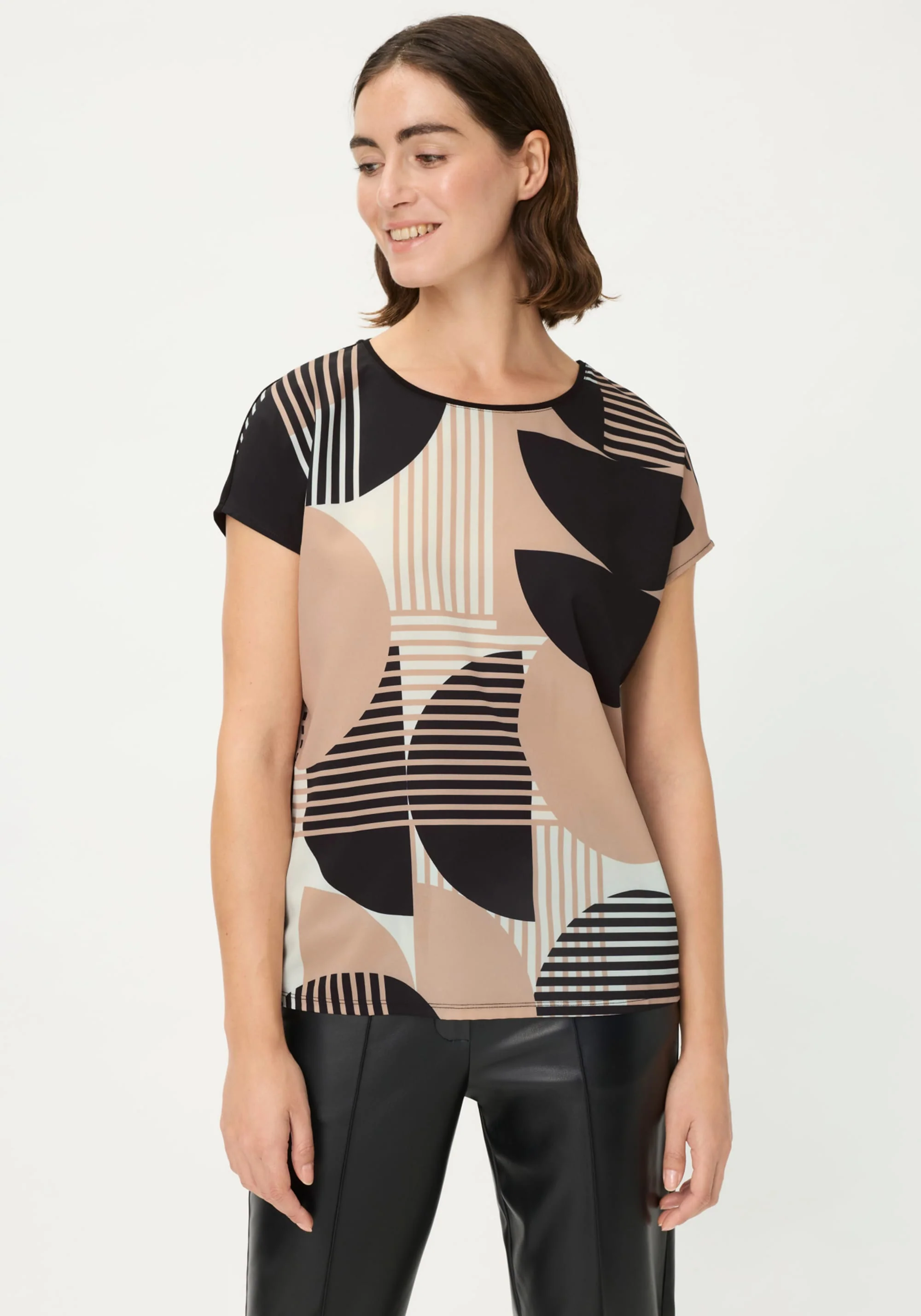 Mixed Media Geo T-Shirt - Image 2