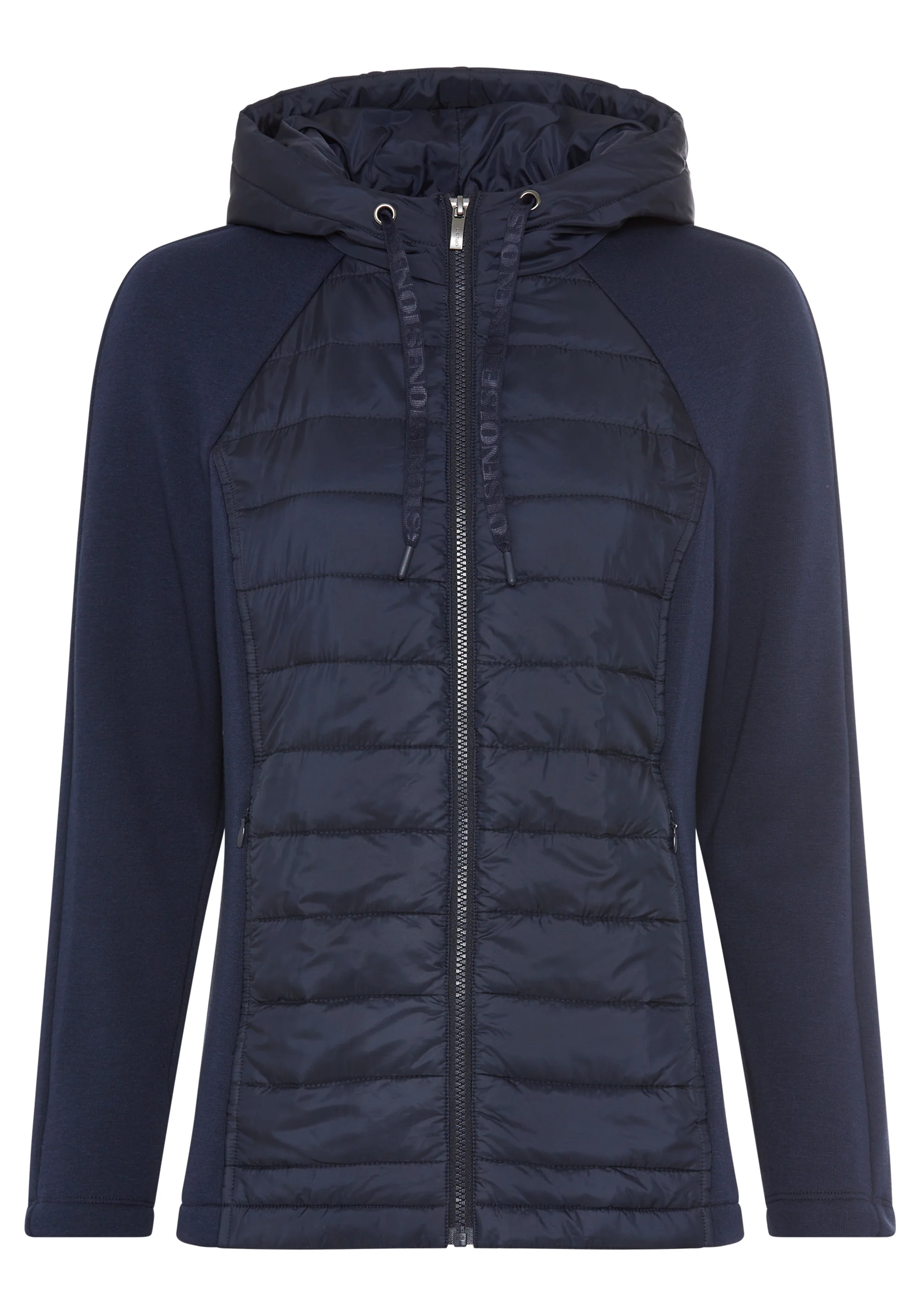 Mixed Media Hooded Jacket - Image 4