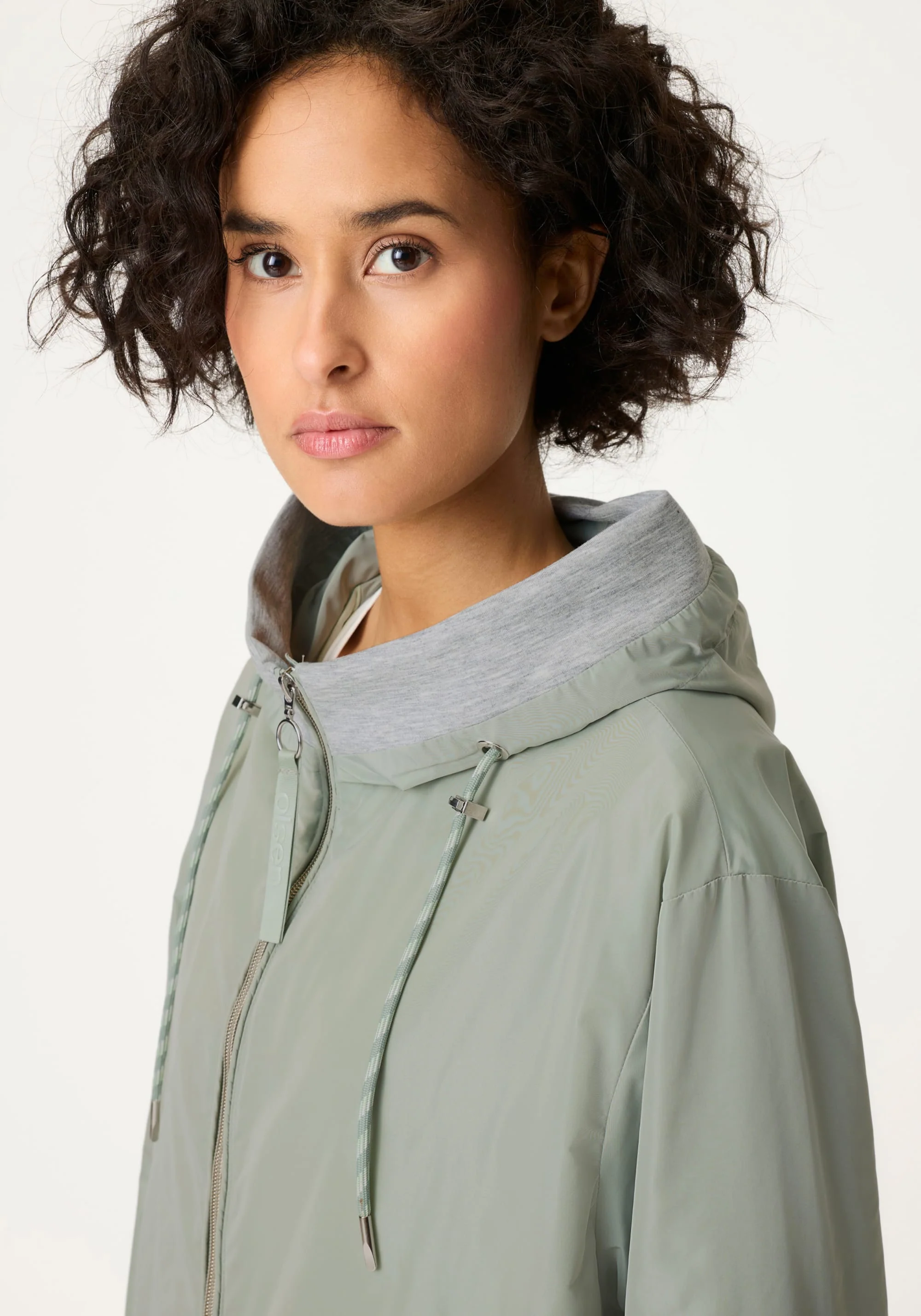 Mixed Media Hooded Jacket - Image 4