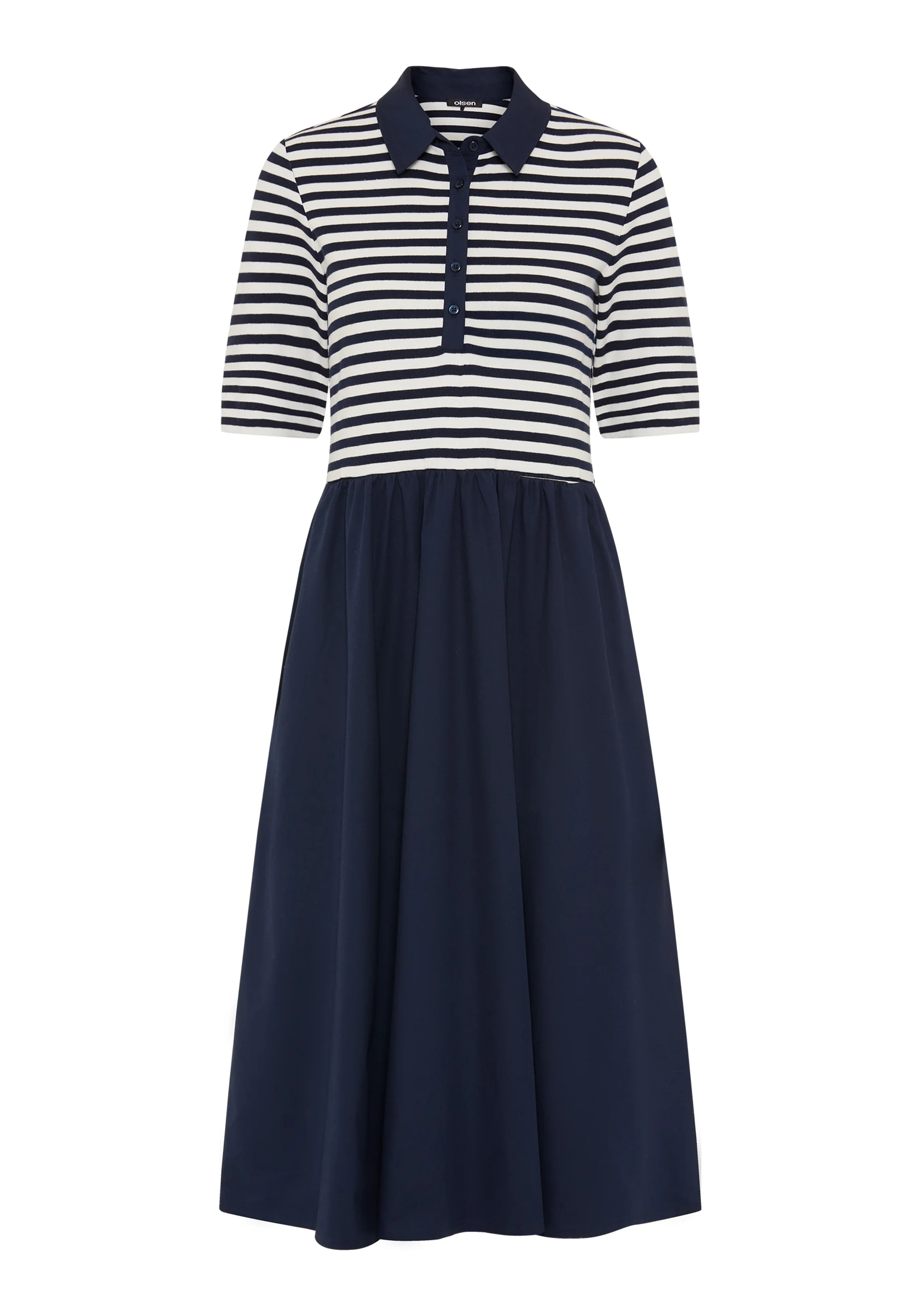 Mixed Media Polo Dress - Image 5