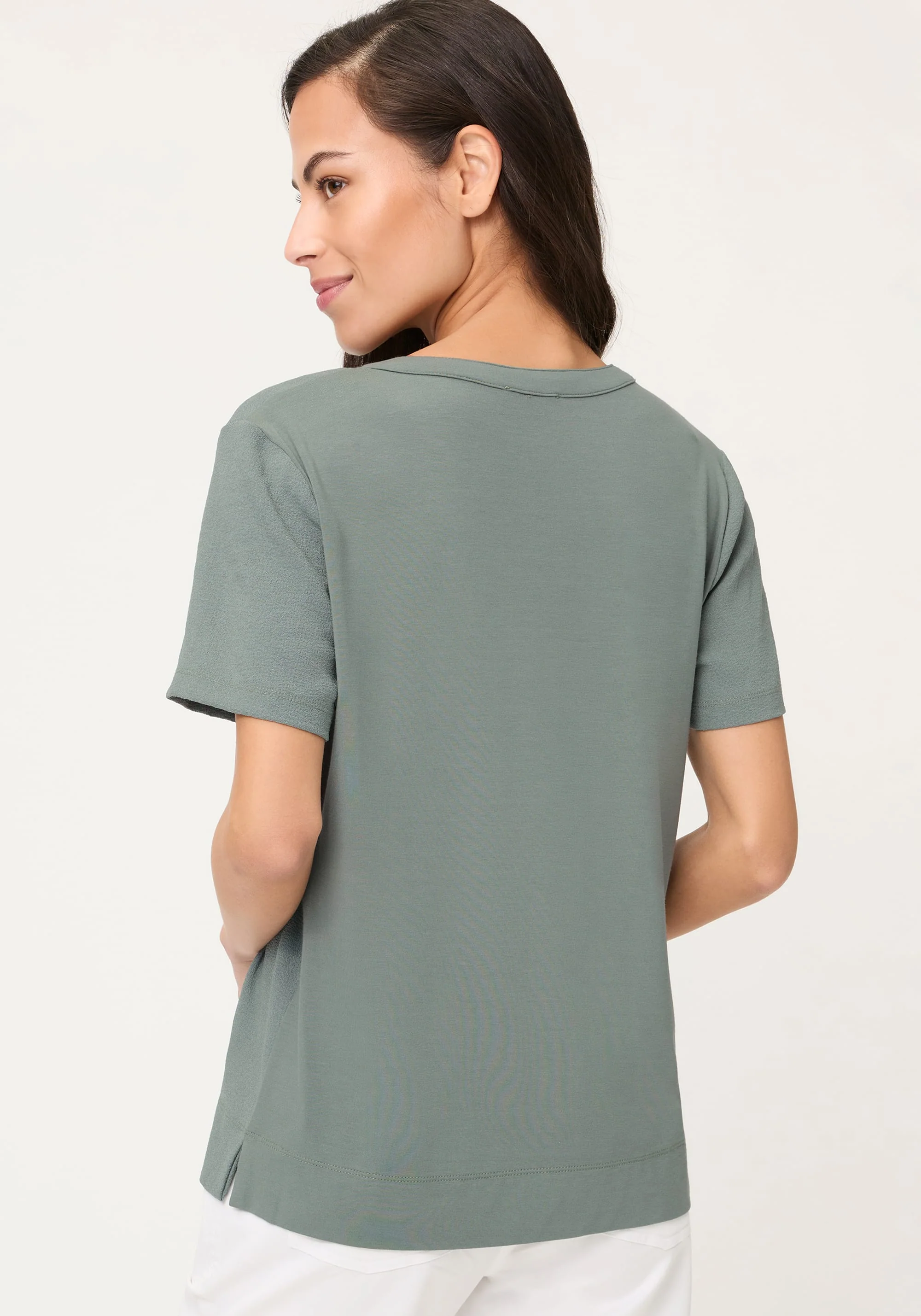 Mixed Media Tunic T-Shirt - Image 2