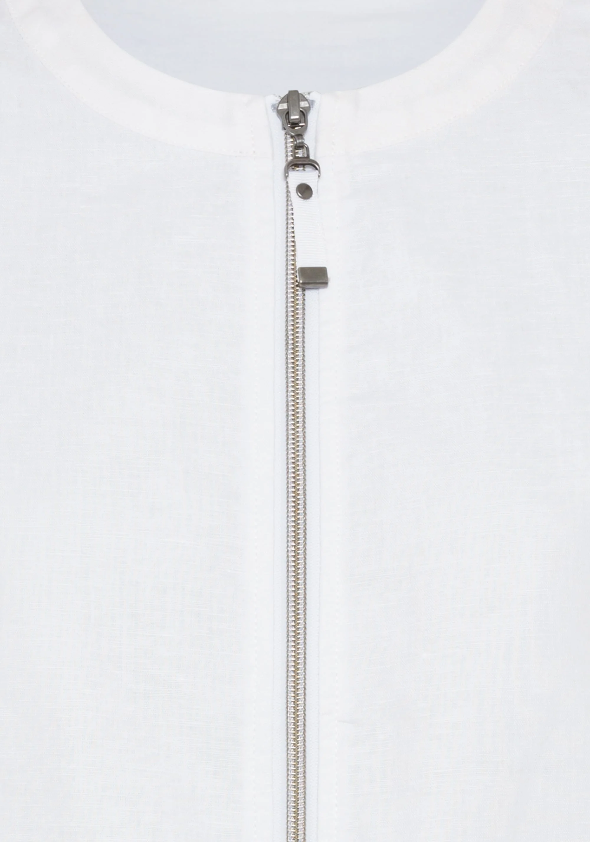 Mixed Media Zip Front Jacket - Image 7