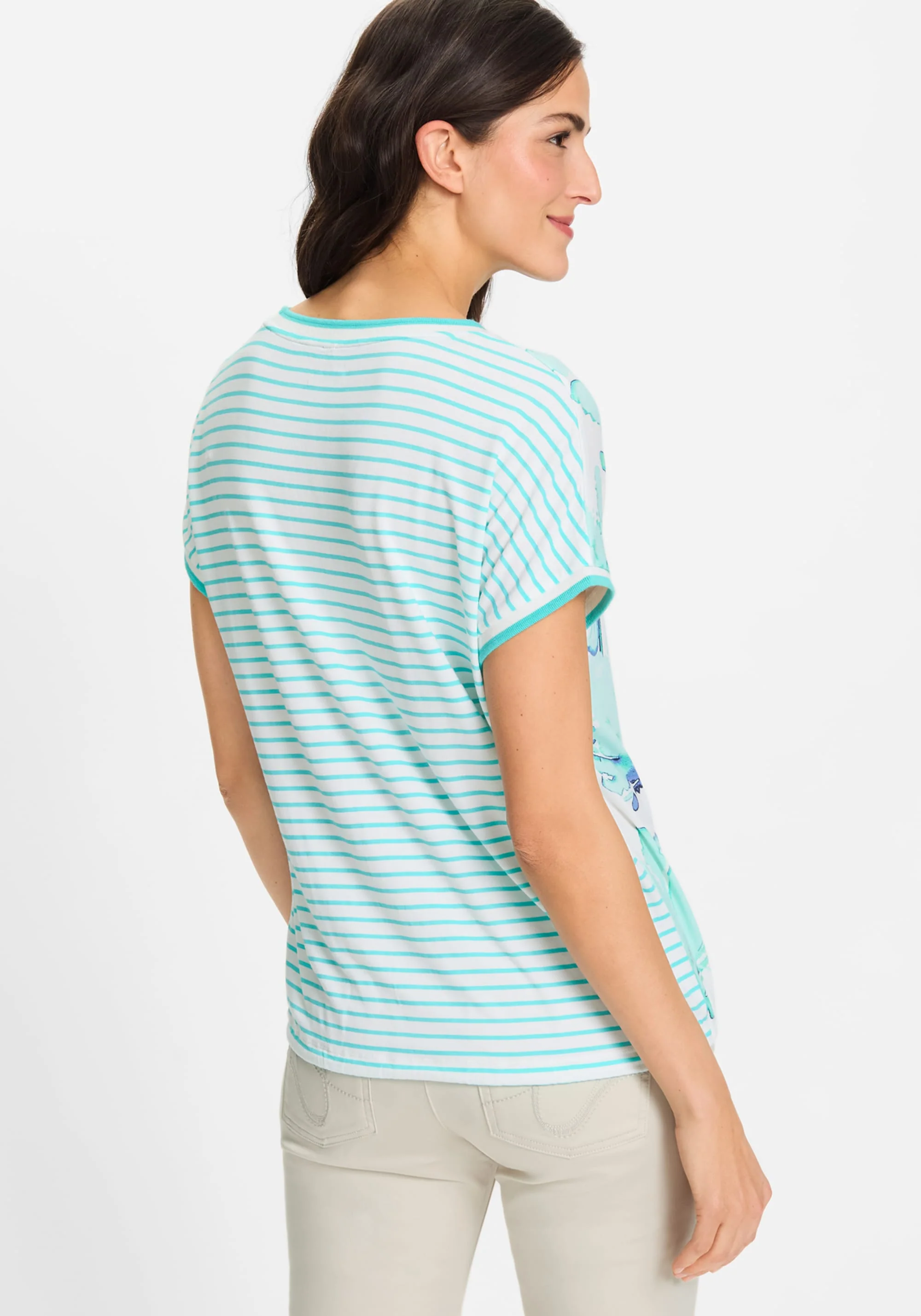 Mixed Print Embellished T-Shirt - Image 2