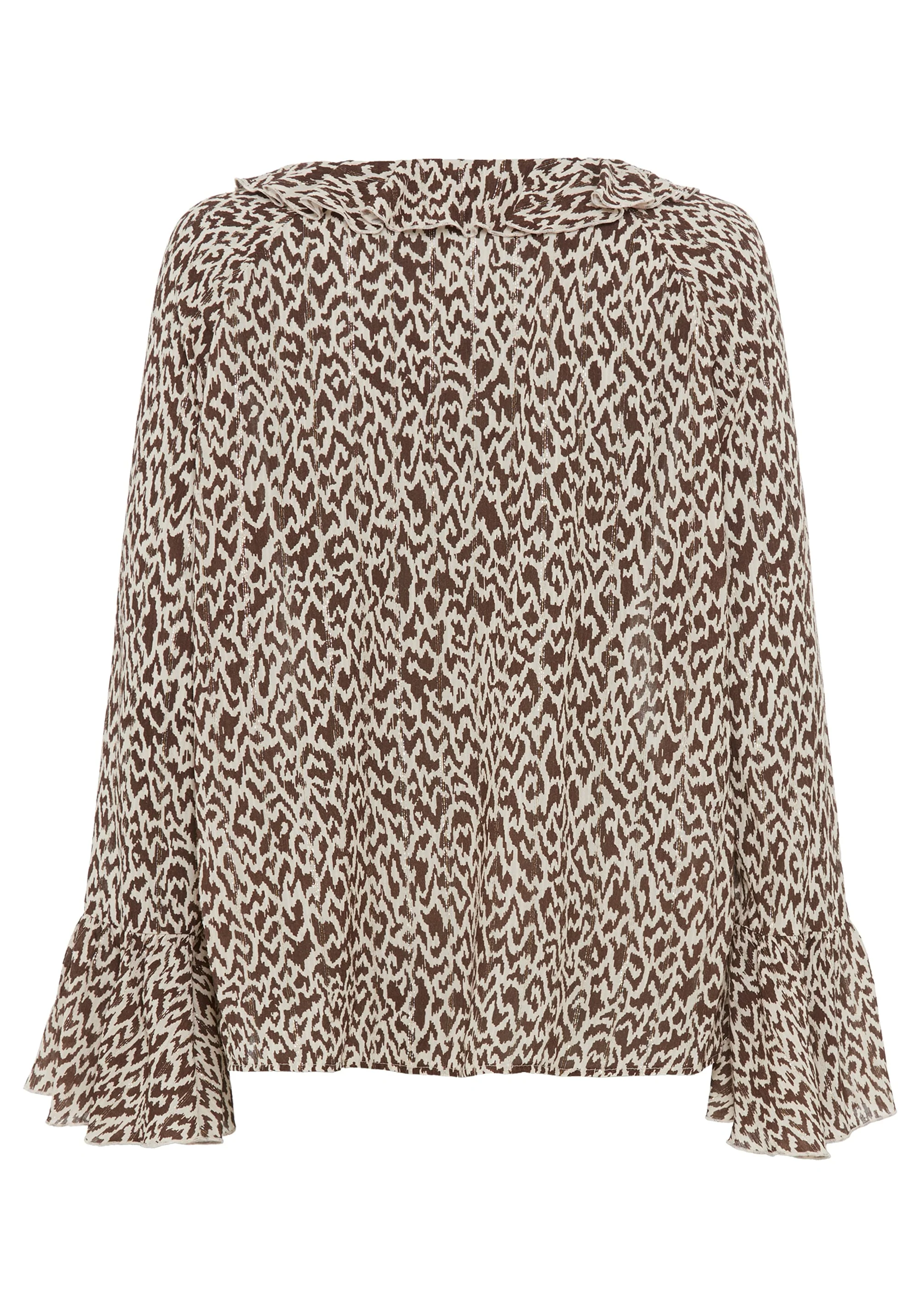 Modern Animal Bell Sleeve Blouse - Image 4