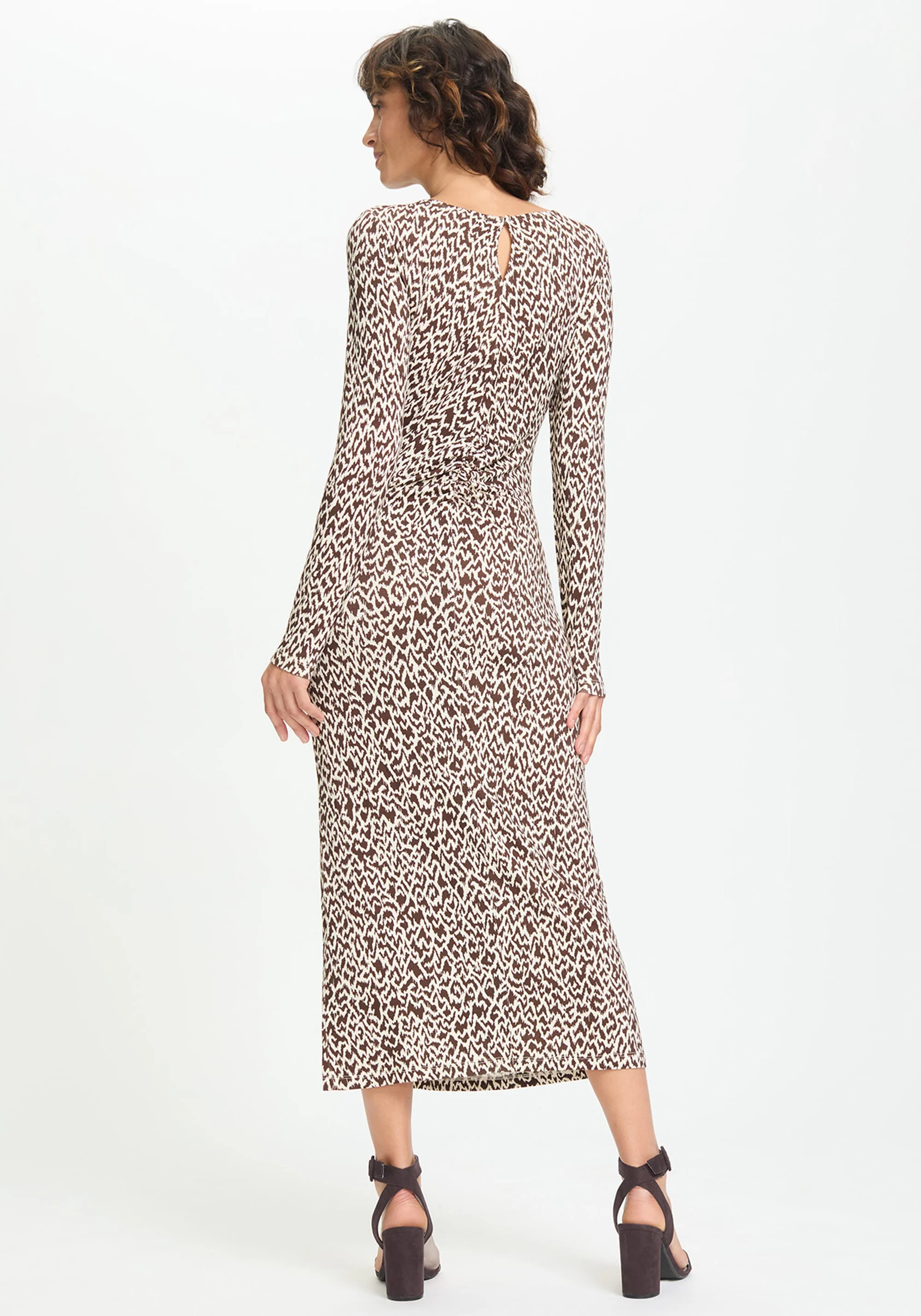 Modern Animal Fitted Midi Dress - Image 3