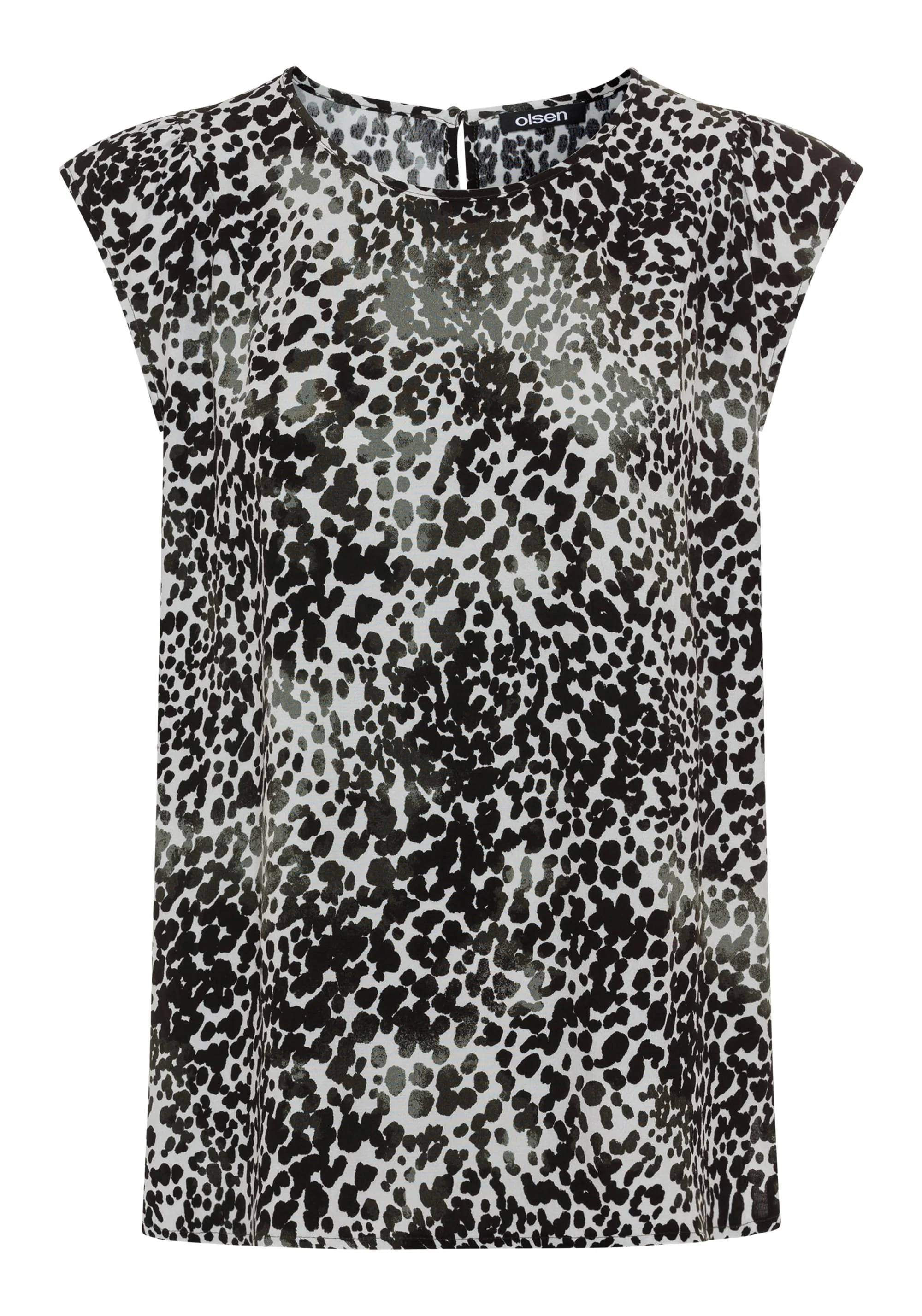 Modern Animal Print Blouse - Image 3