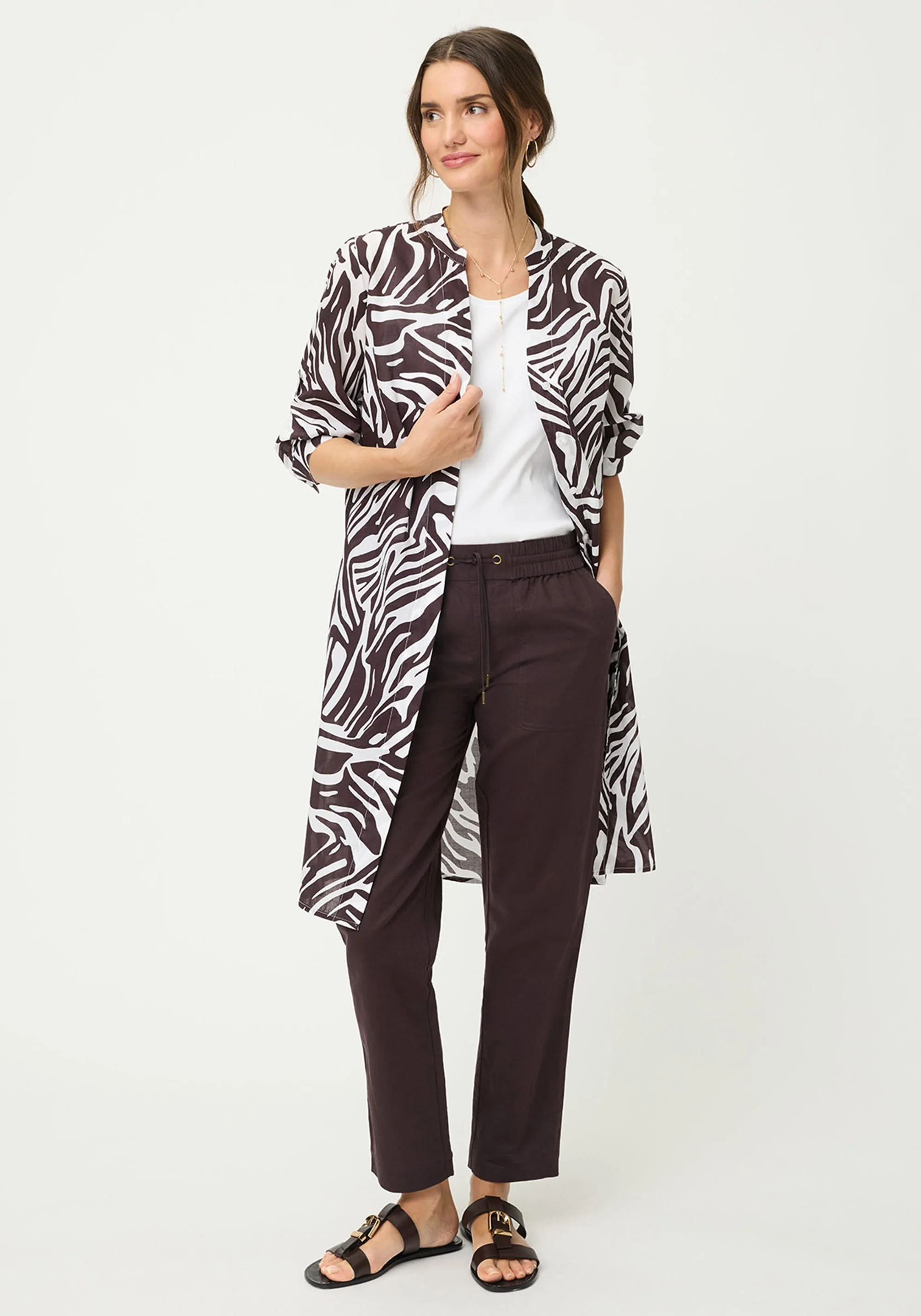 Modern Animal Tunic Shirt Dress - Image 2