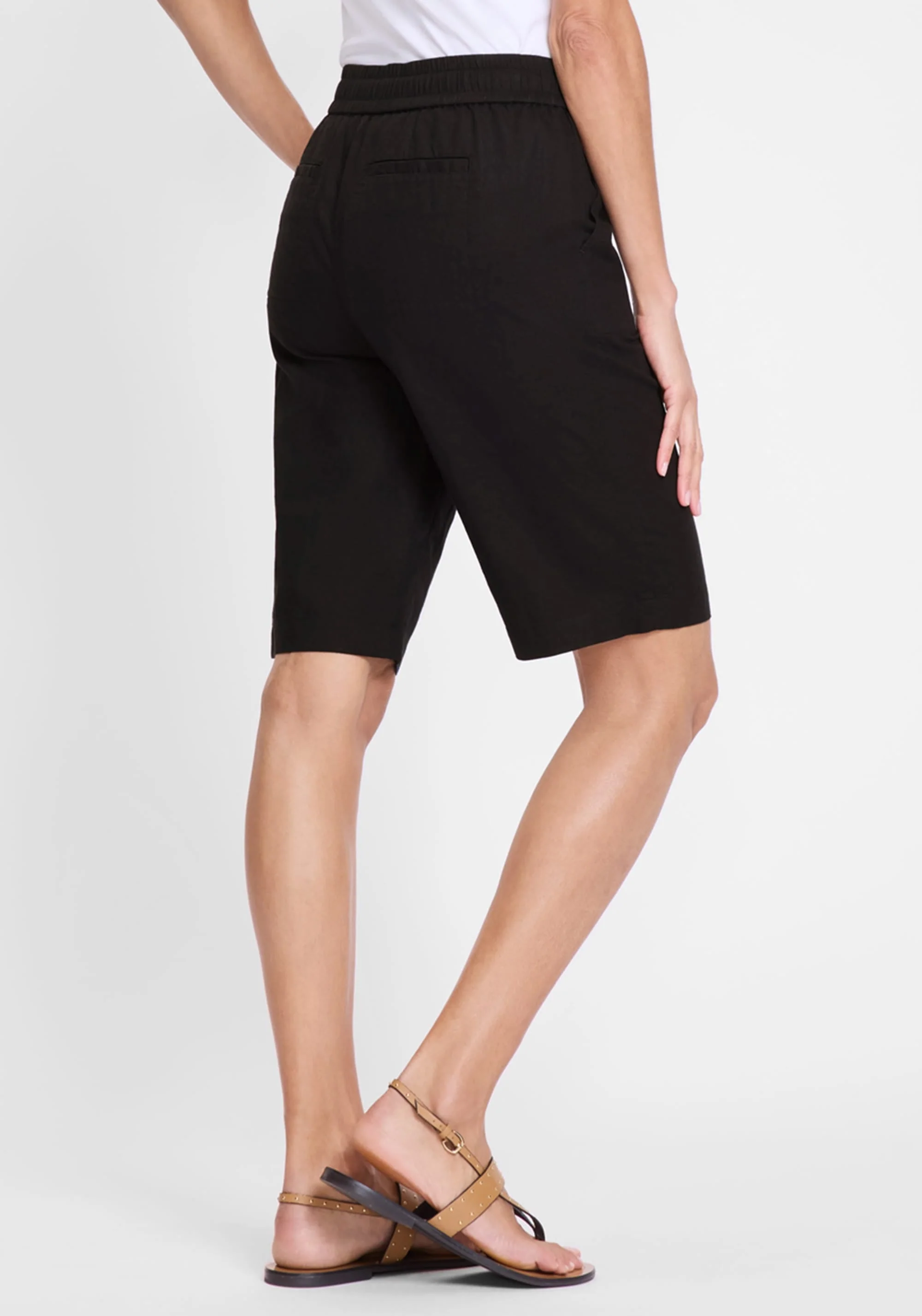 Mona Fit Cotton Linen Short - Image 3