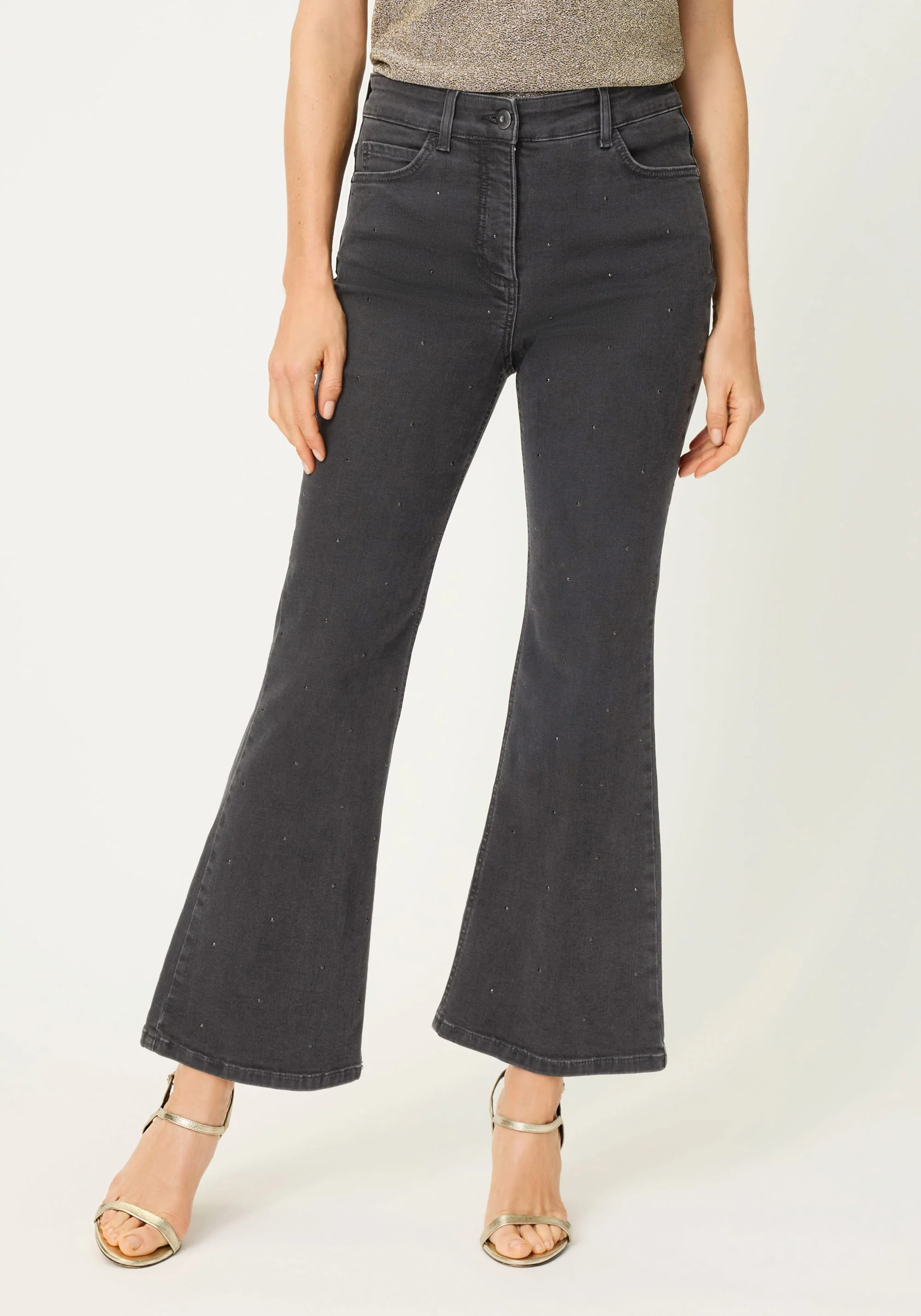 Mona Fit Embellished Cropped Jean - Image 2