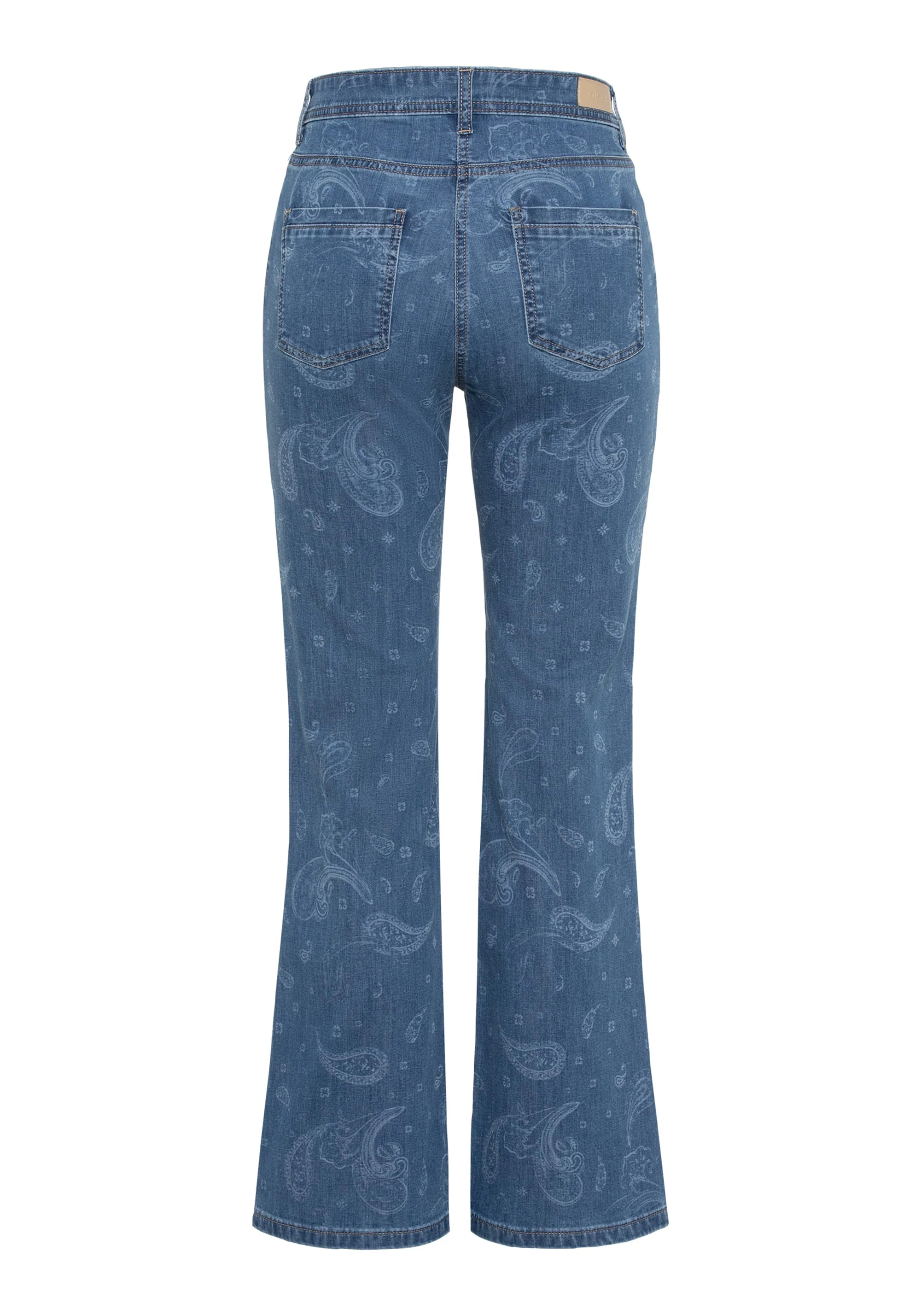 Mona Fit Paisley Motif Jean - Image 4