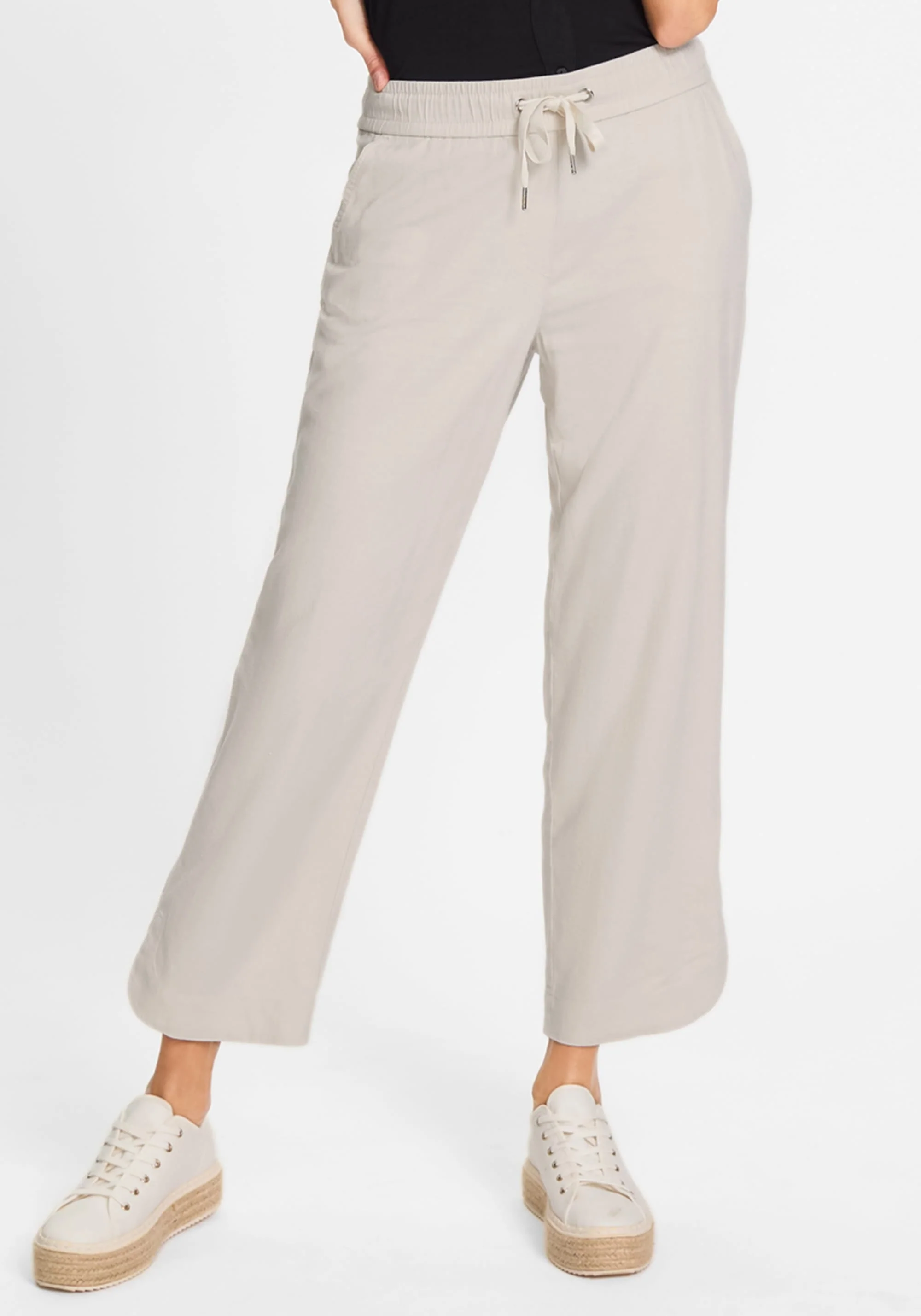 Mona Fit Pull-On Linen Blend Pant - Image 2