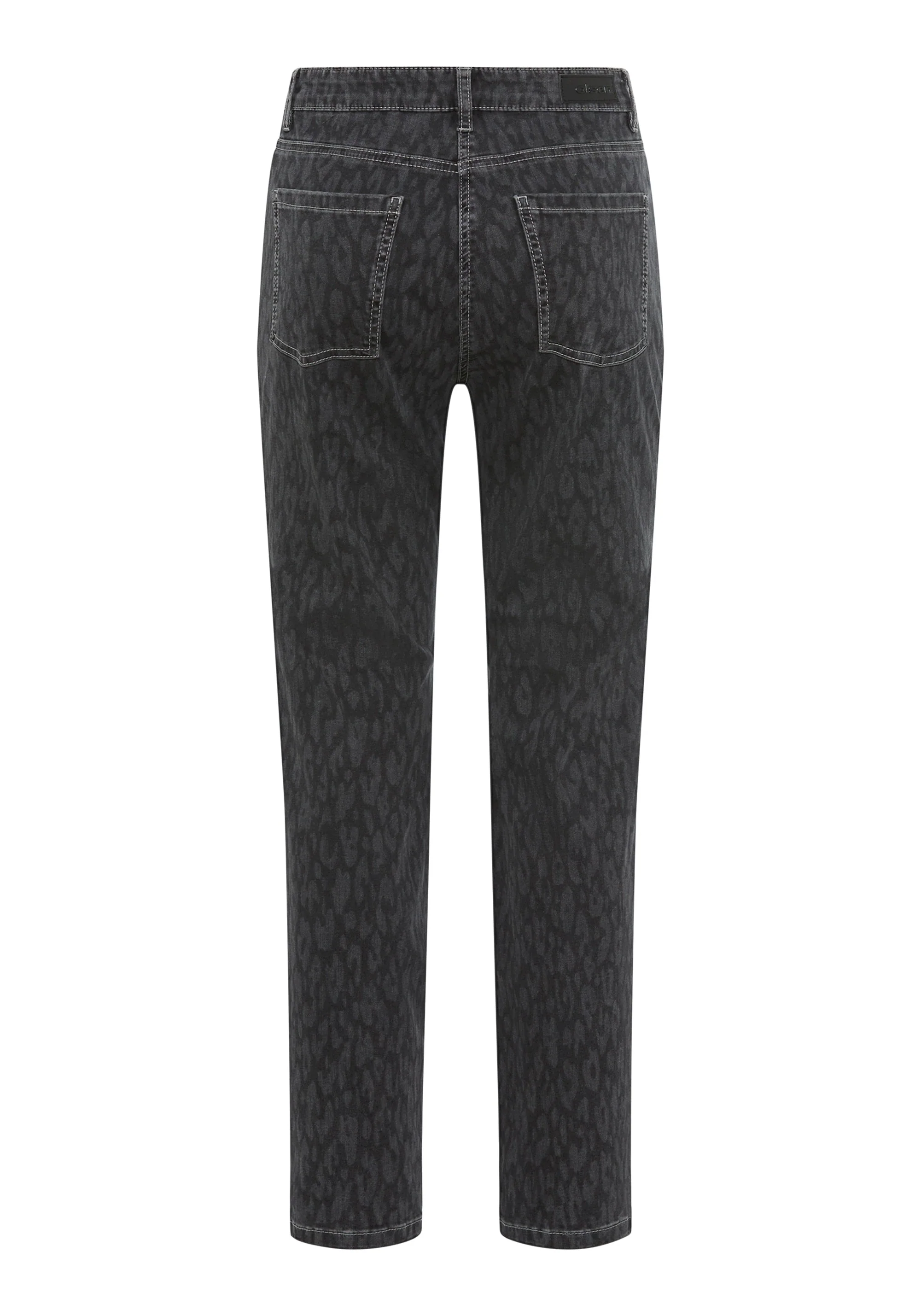 Mona Fit Slim Leg Leopard Print Pant - Image 5