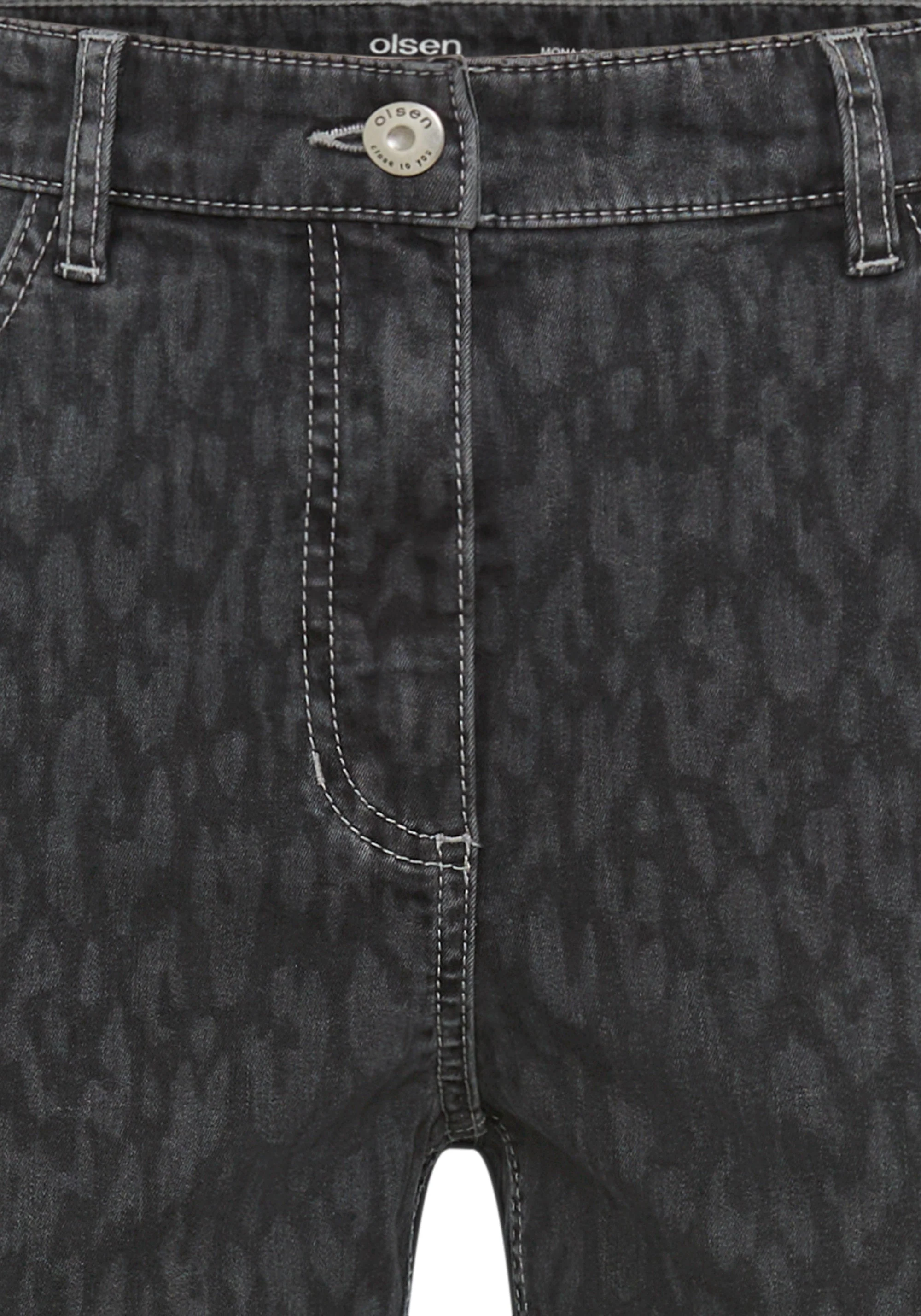 Mona Fit Slim Leg Leopard Print Pant - Image 6