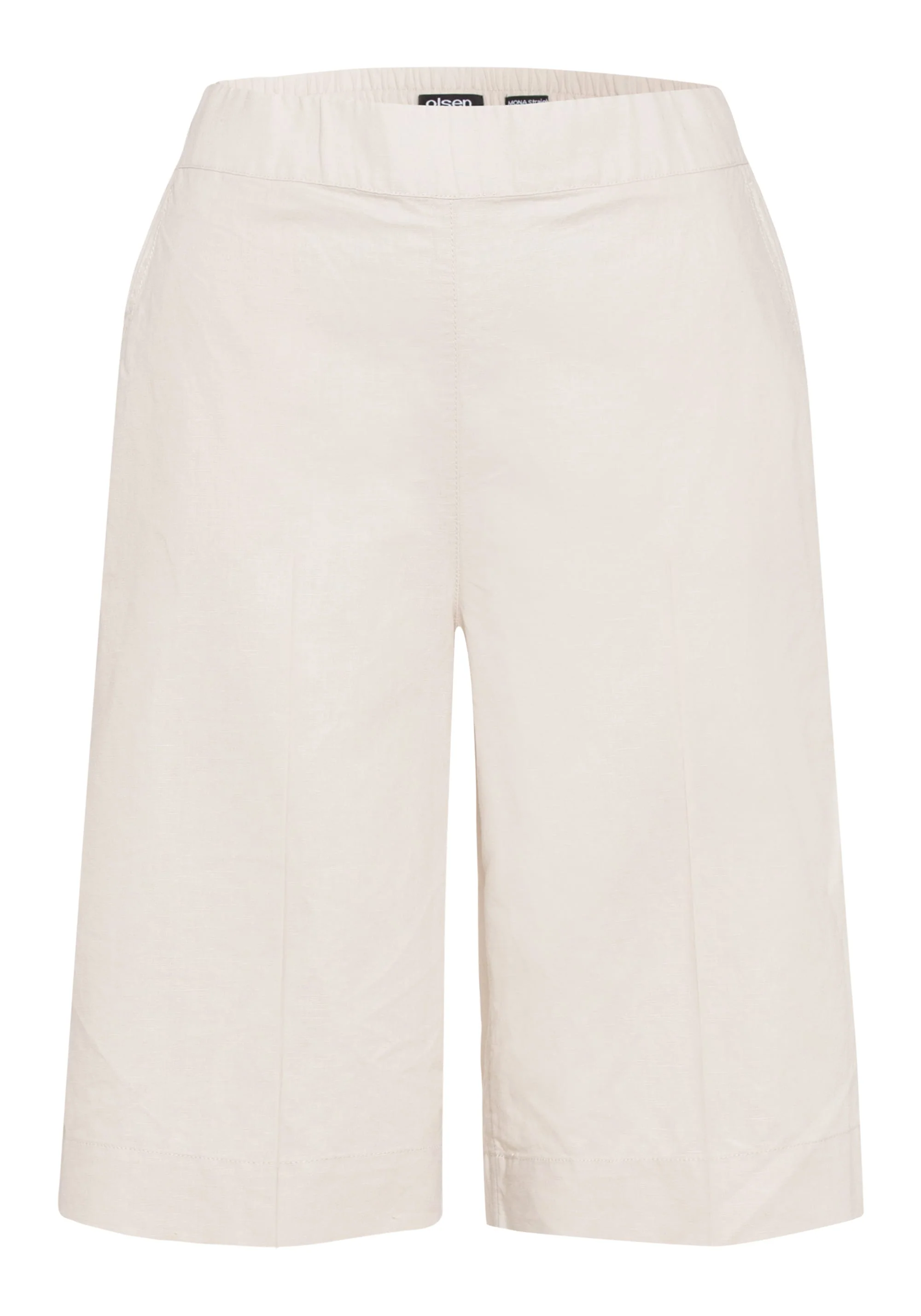 Mona Fit Straight Cotton Linen Short - Image 3
