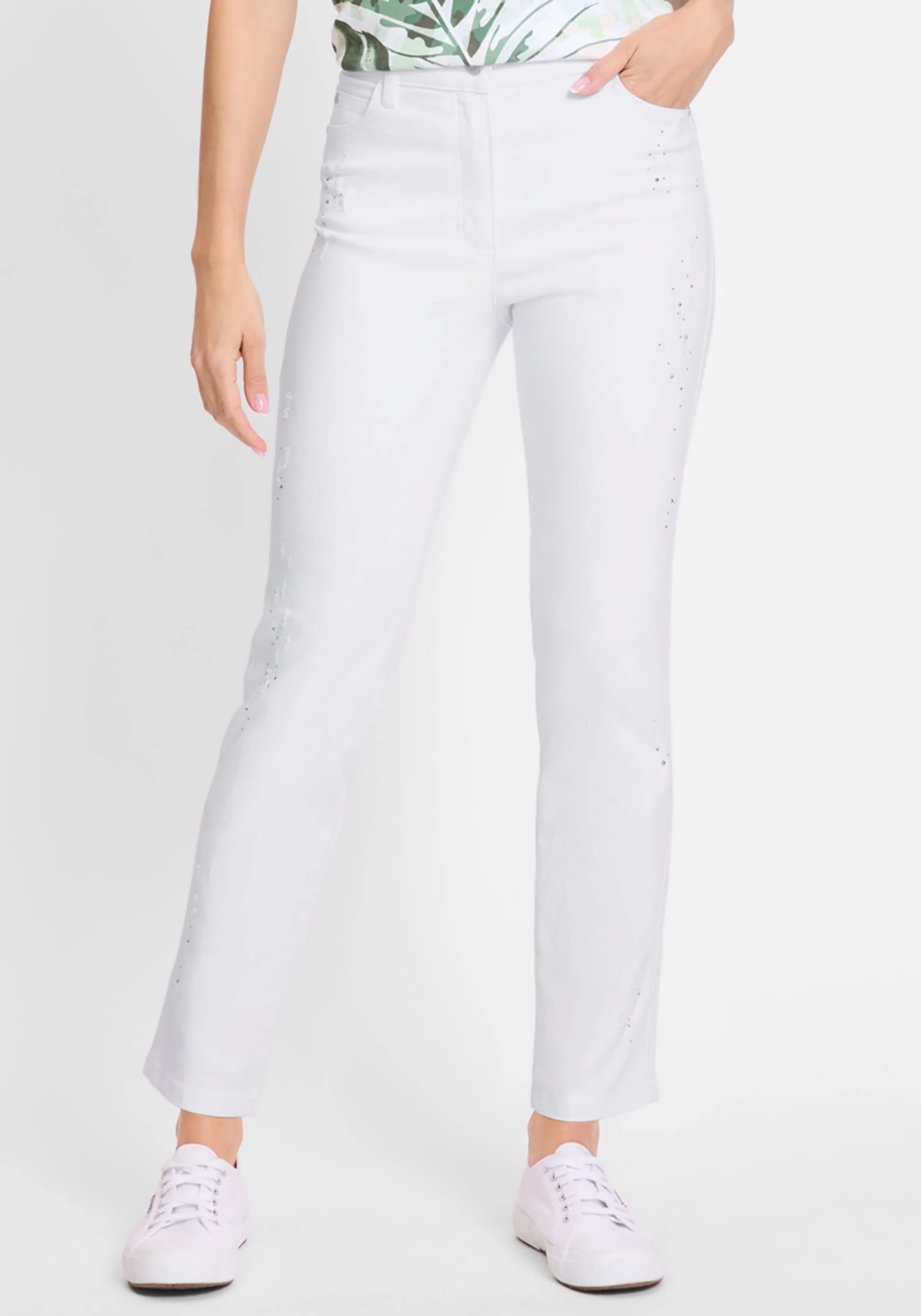 Mona Fit Straight Embellished Jean