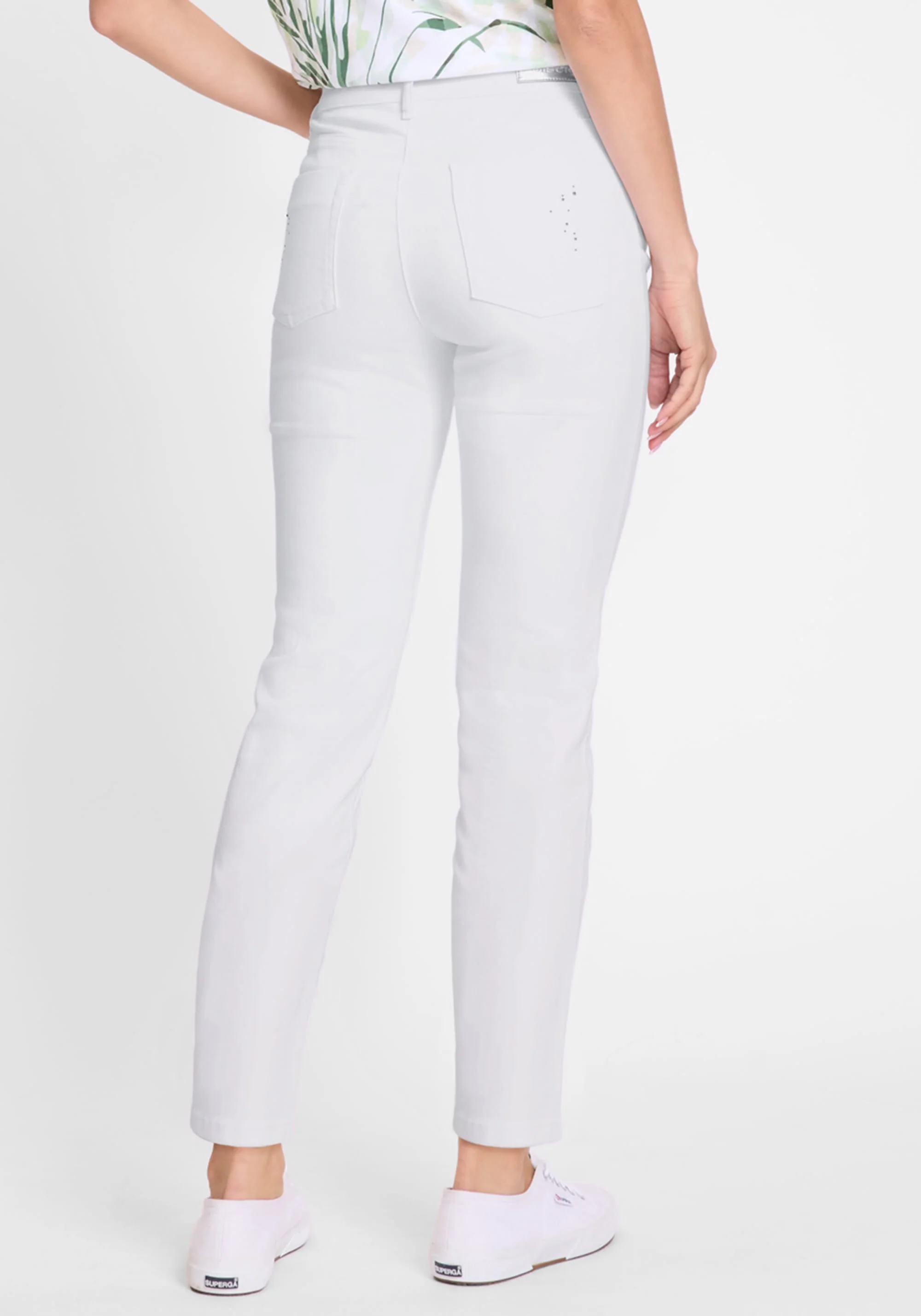 Mona Fit Straight Embellished Jean - Image 2
