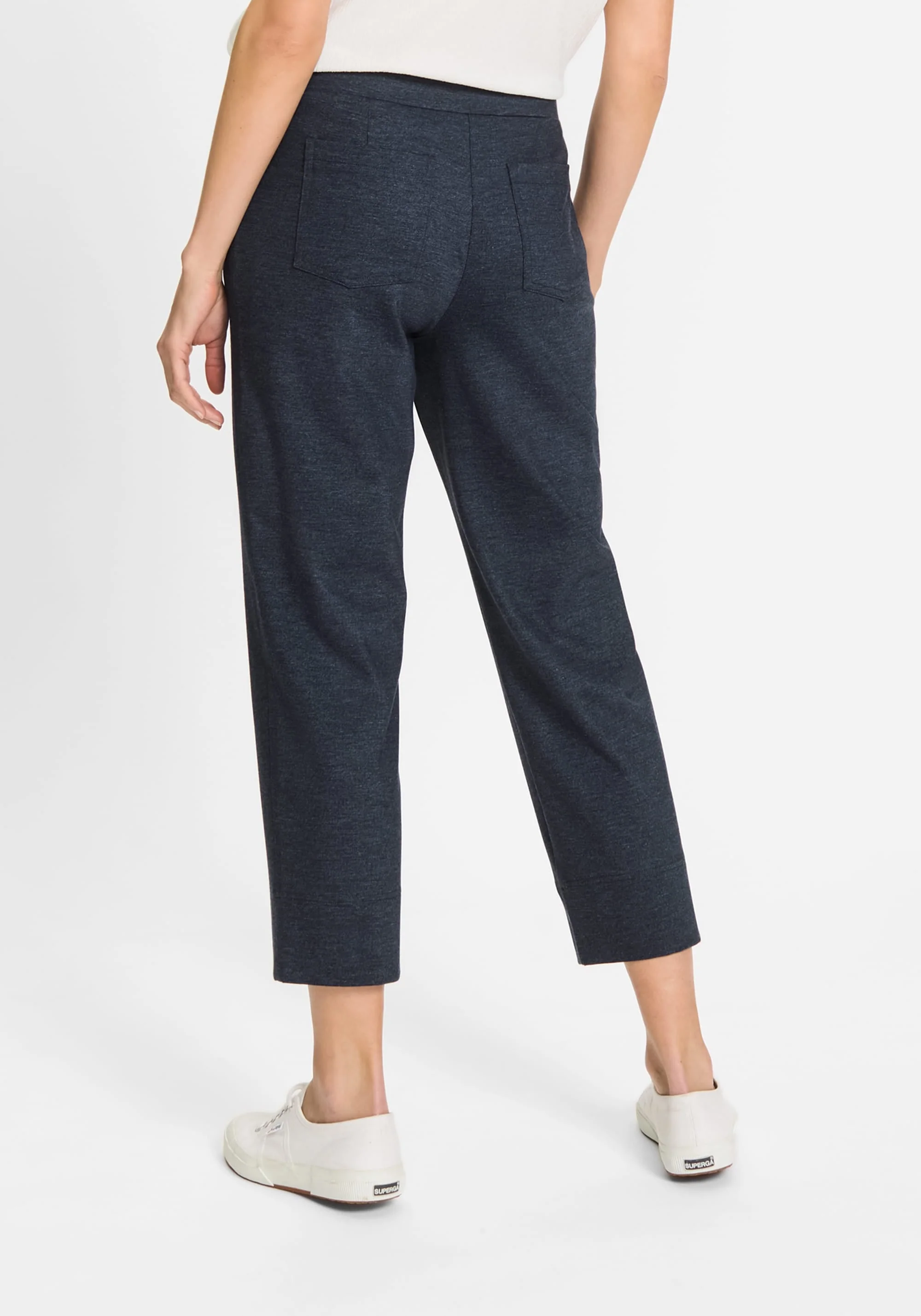 Mona Fit Straight Jersey Cropped Pant - Image 2