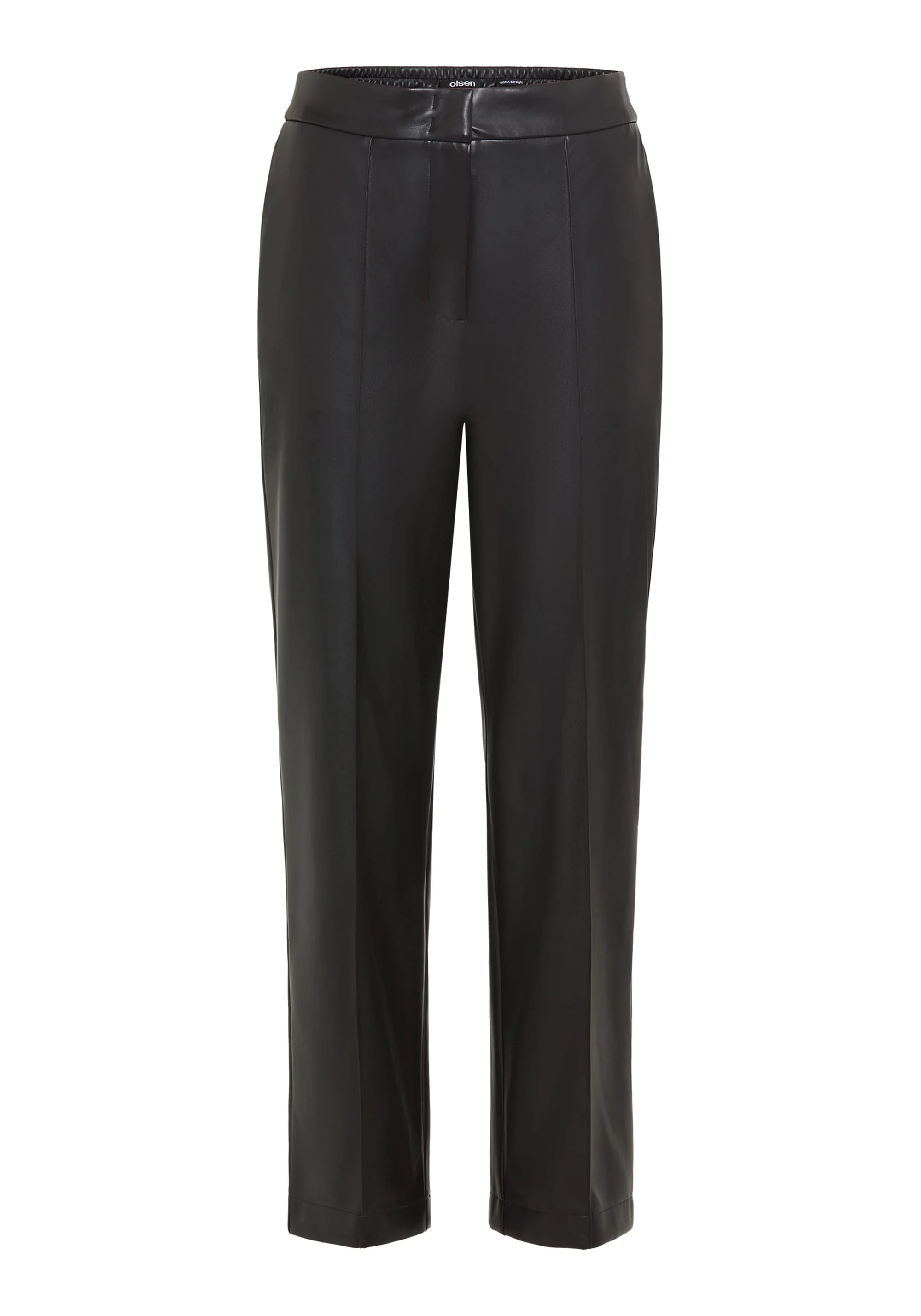 Mona Fit Straight Leg Faux Leather Pant - Image 6