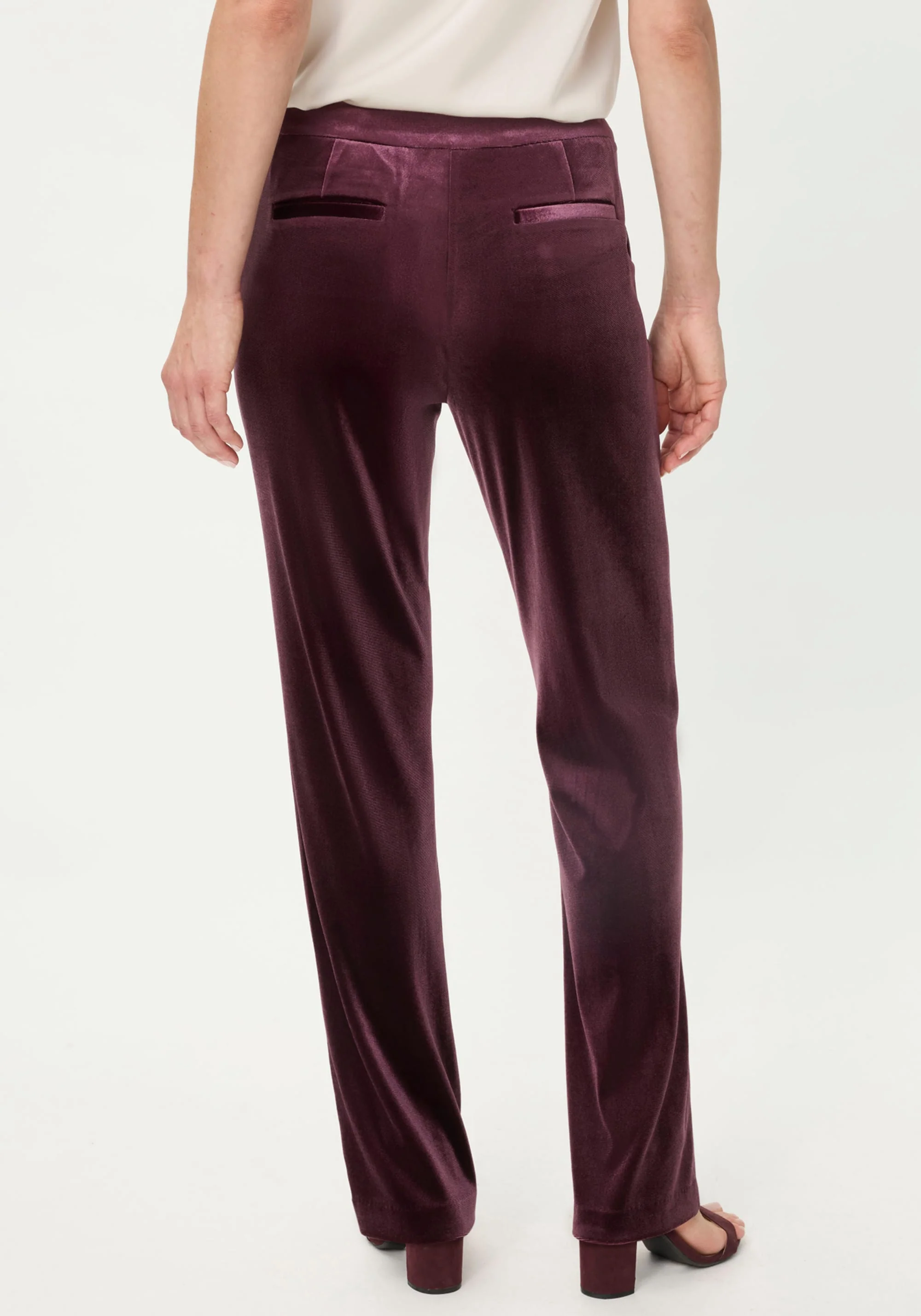 Mona Fit Velvet Trouser - Image 3