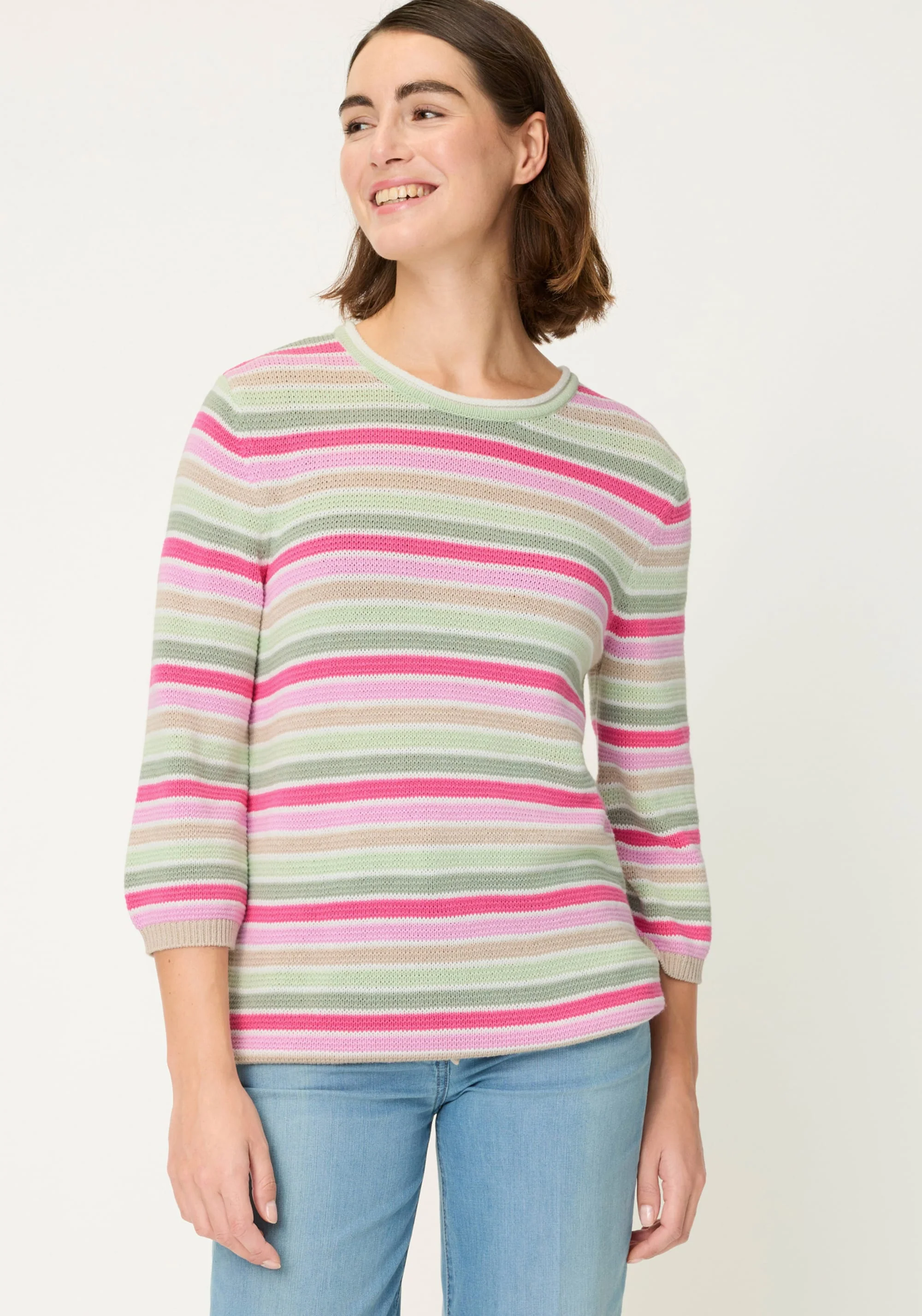 Multi Colour Striped Sweater - Image 2