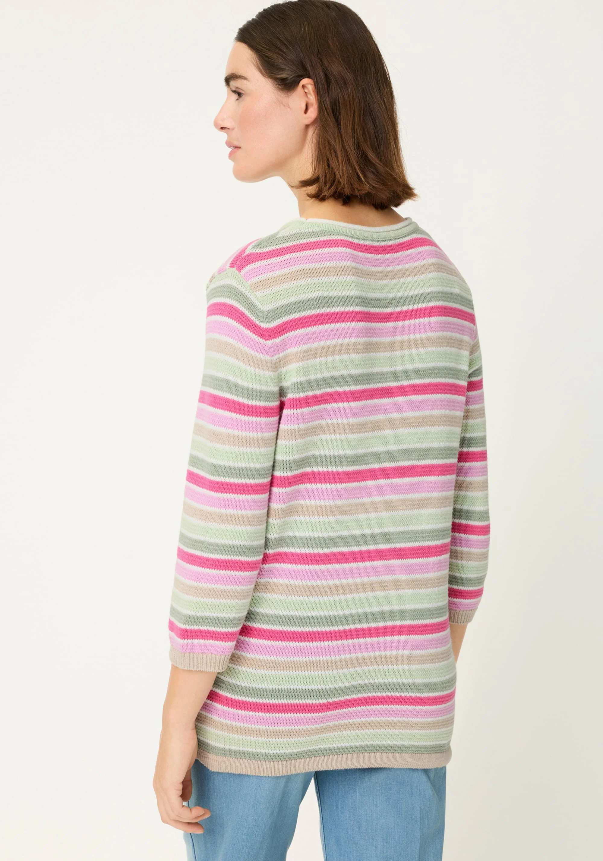 Multi Colour Striped Sweater - Image 3
