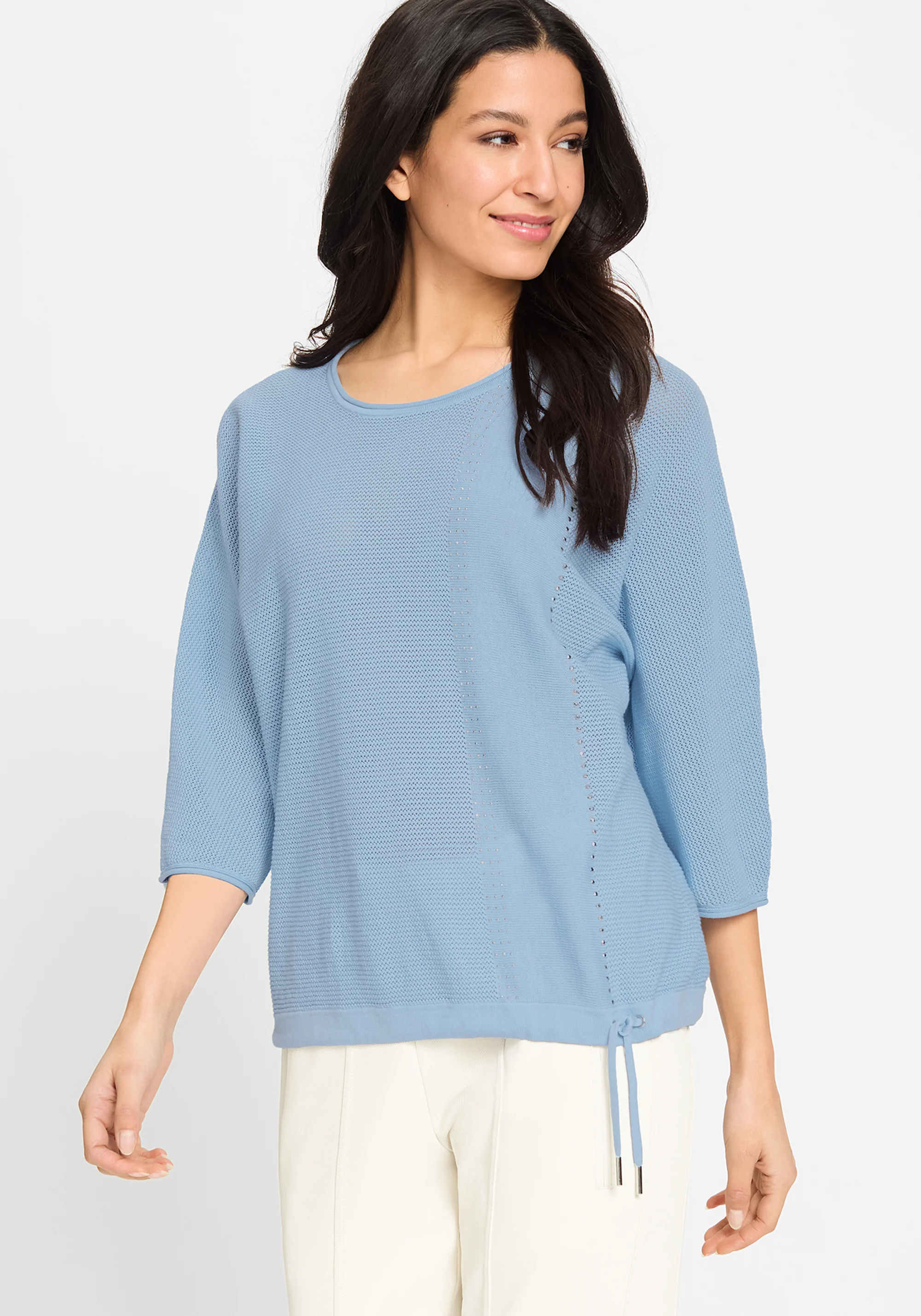 Multi-Knit Embellished Shirt