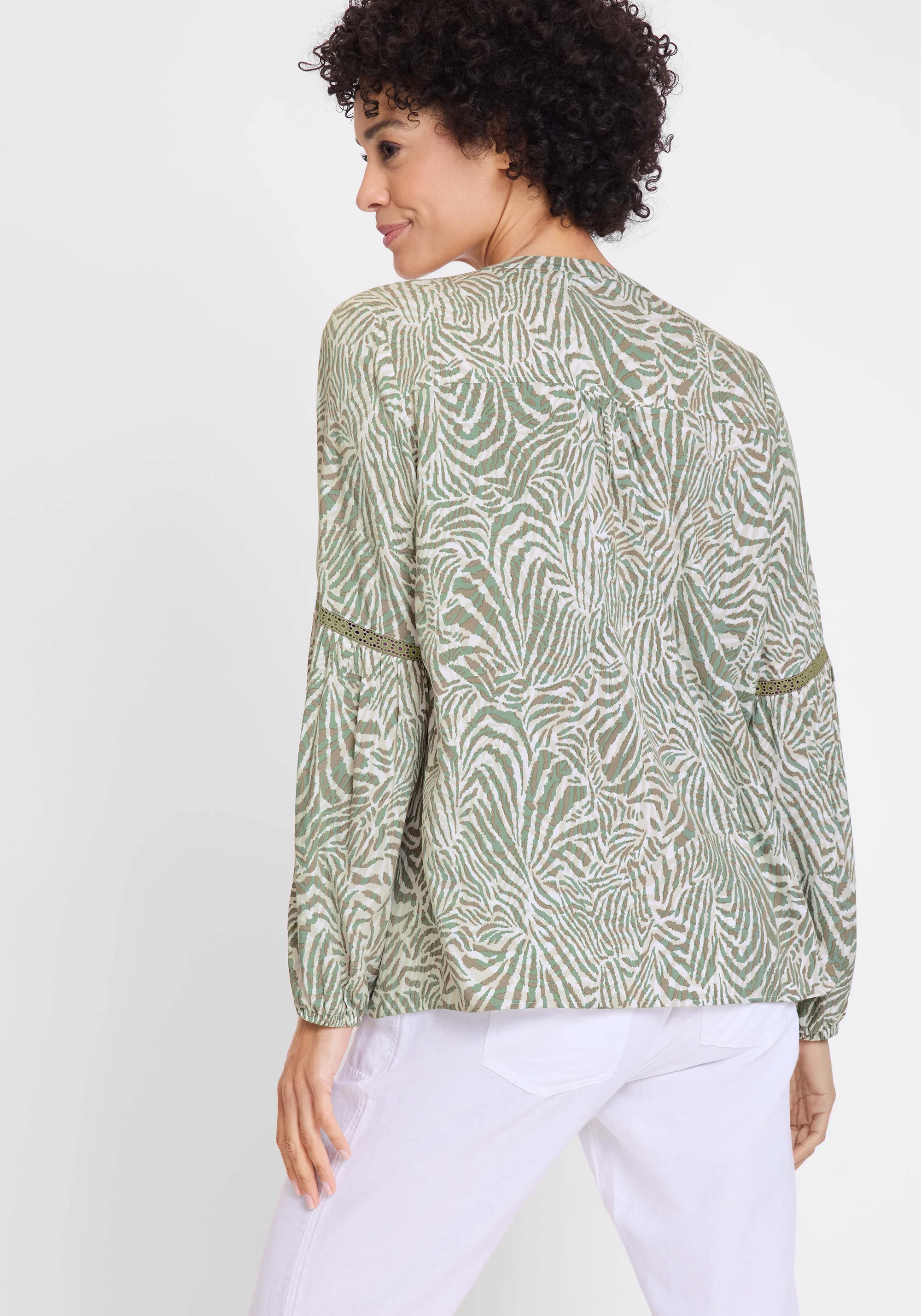 Neo Animal Print Tunic Blouse - Image 2