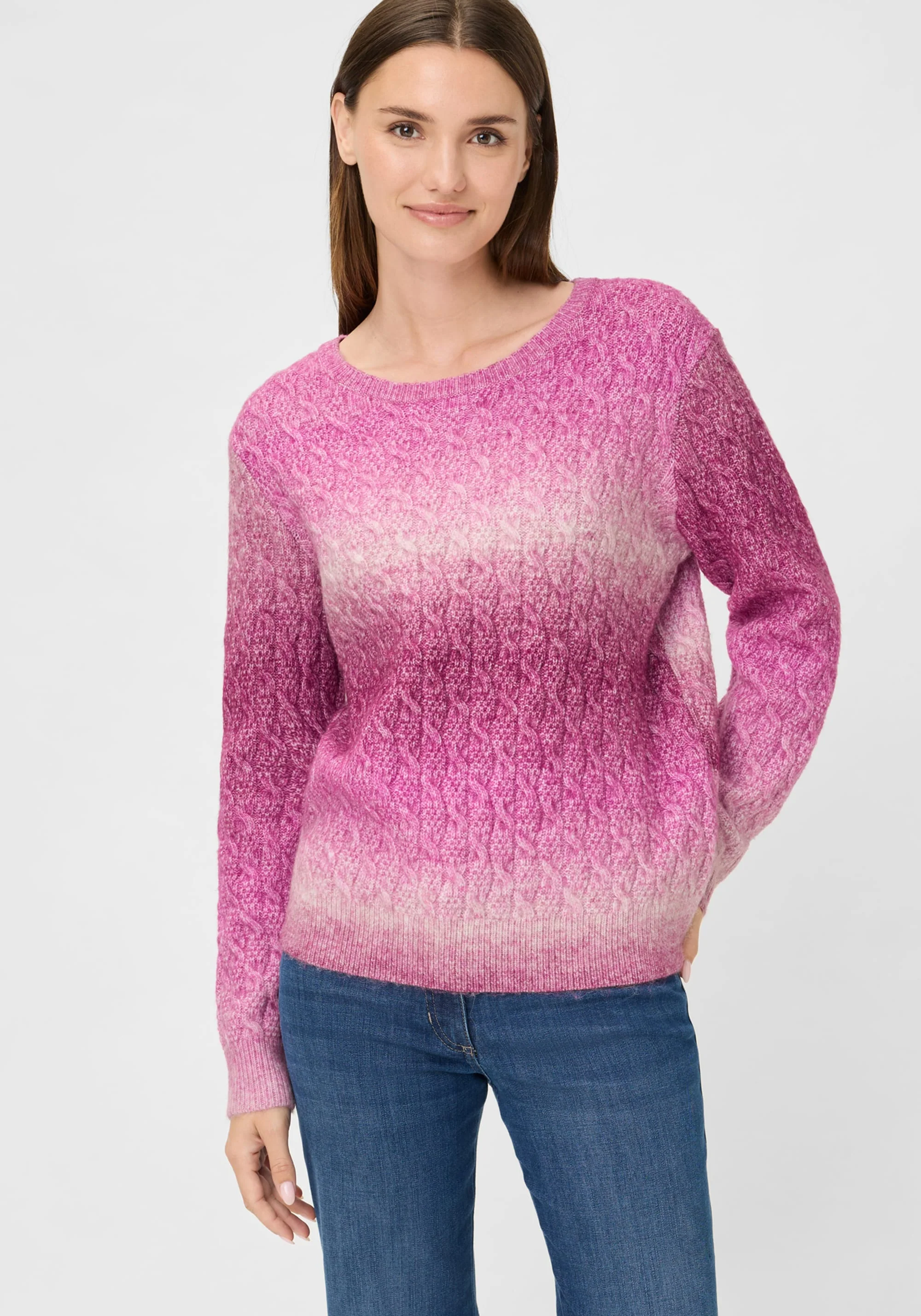Ombré Cable Knit Sweater - Image 3