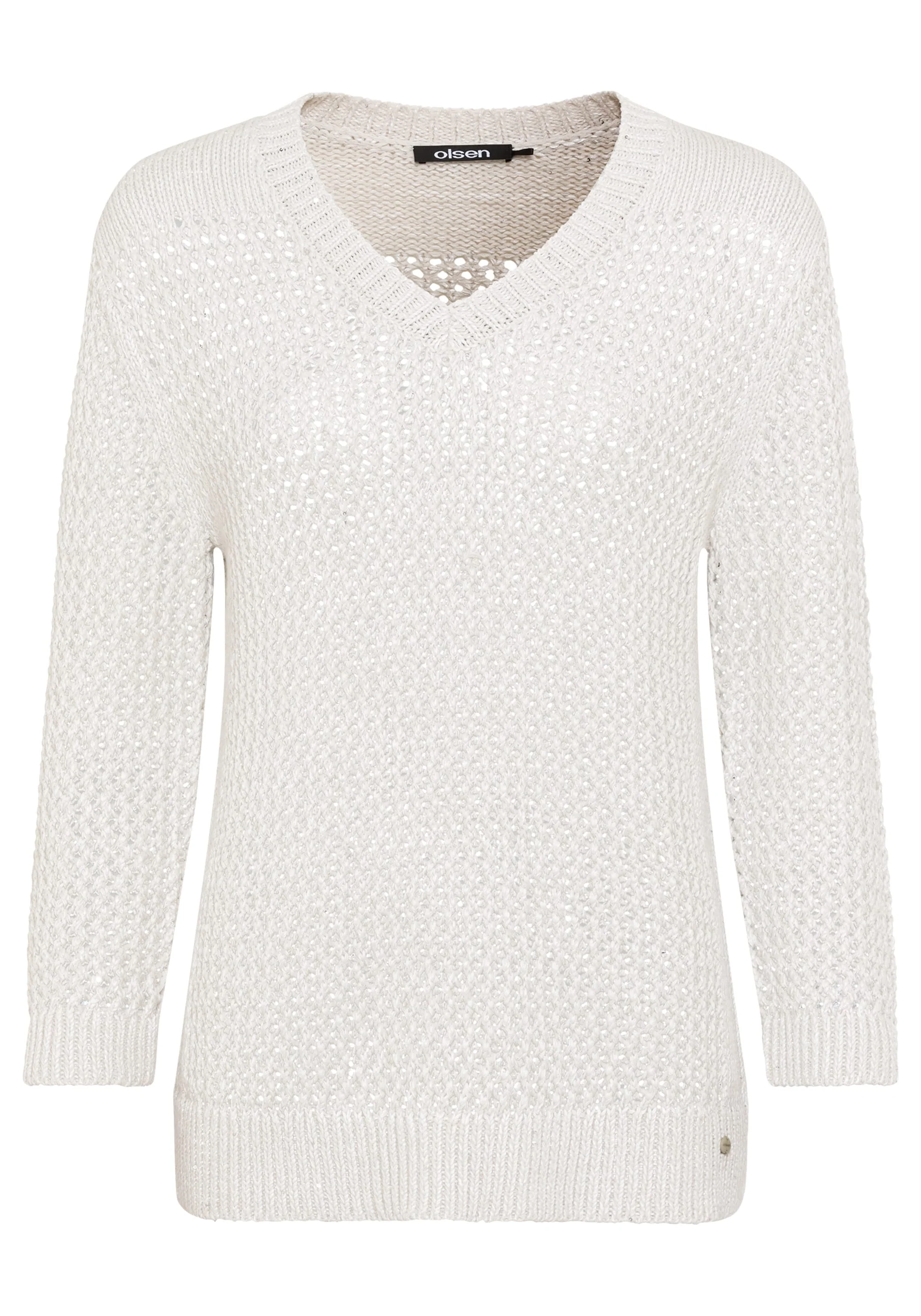 Open Knit Sparkle Pullover - Image 4