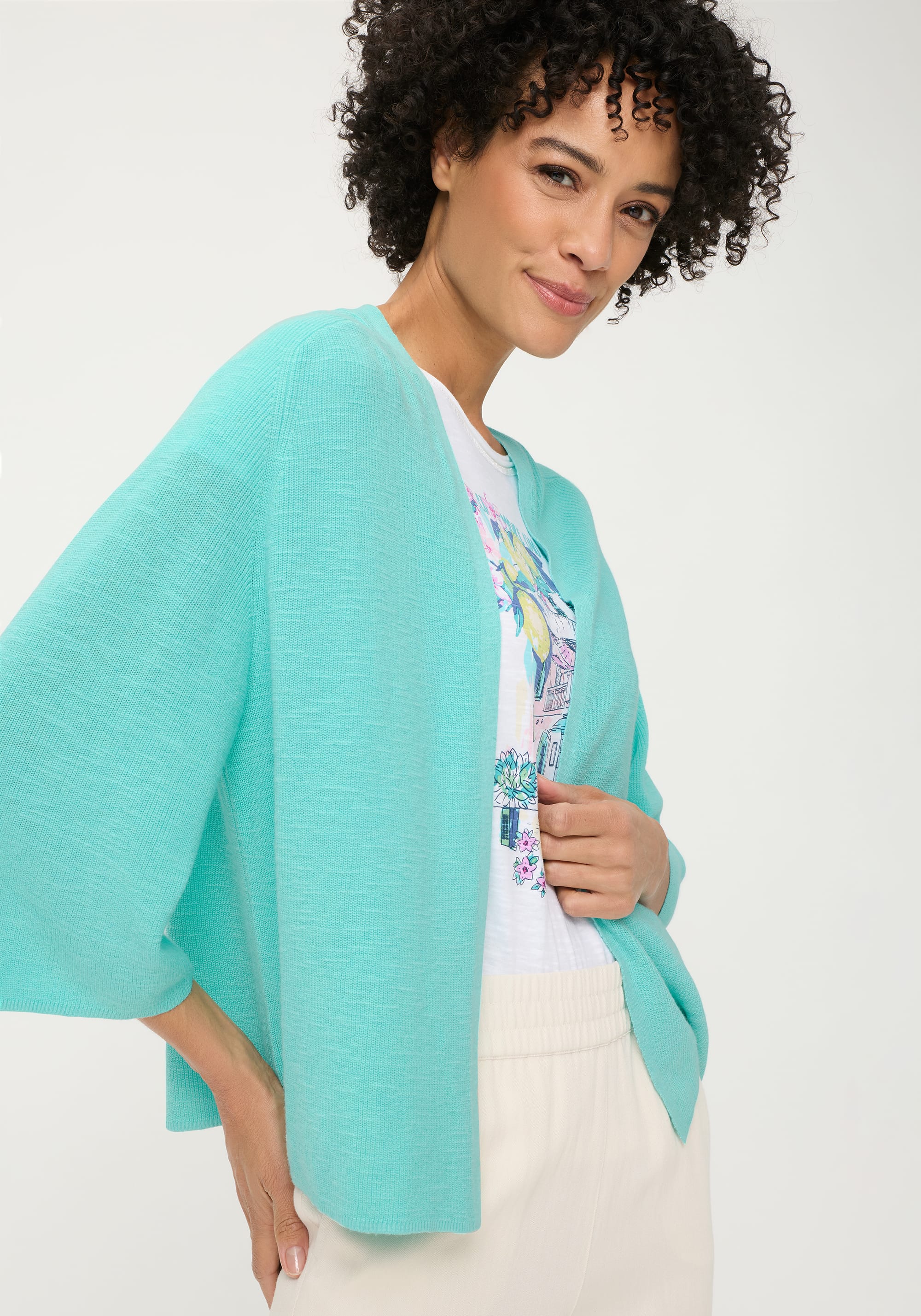 Openfront Cropped Cardigan - Image 3