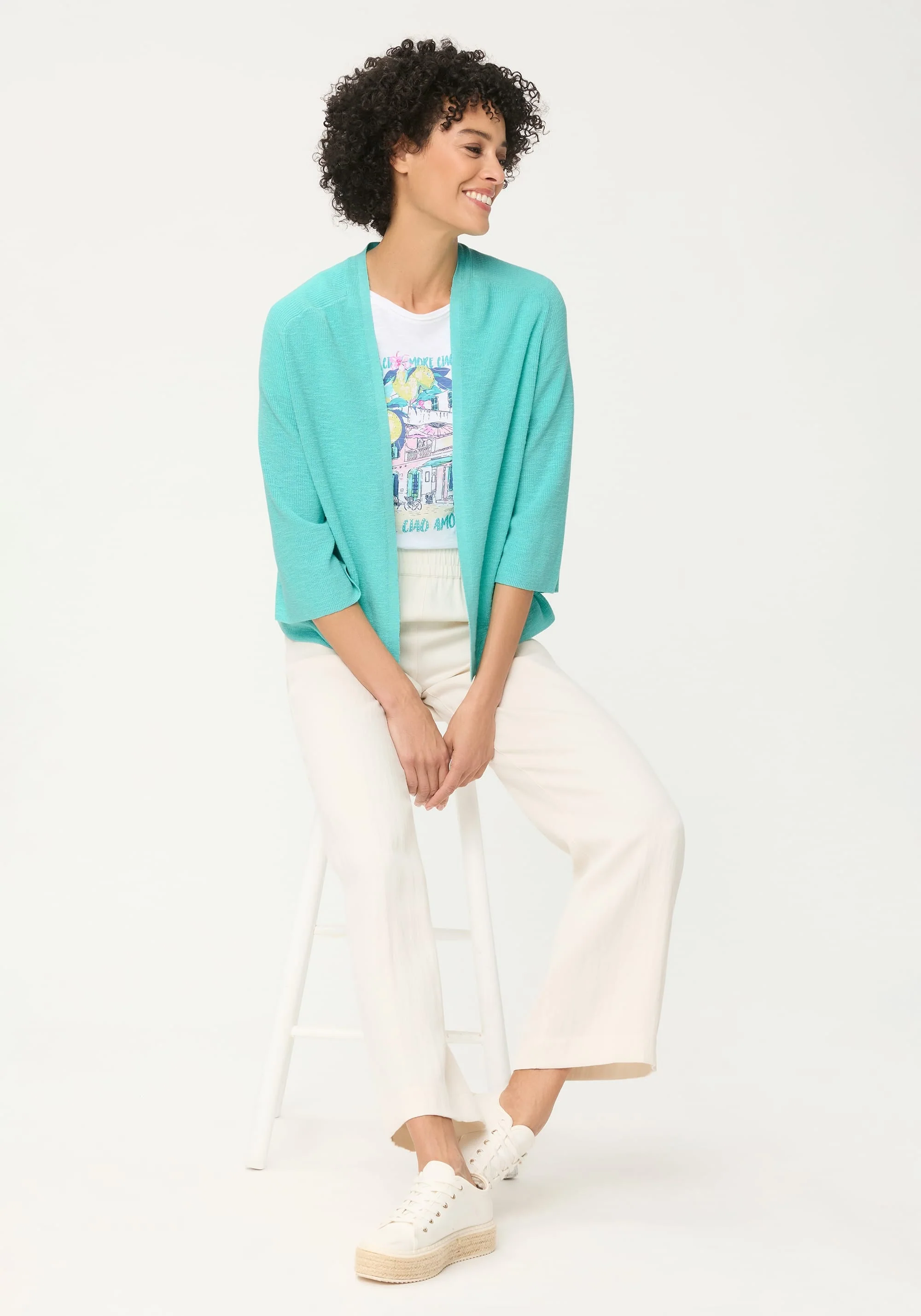 Openfront Cropped Cardigan - Image 4