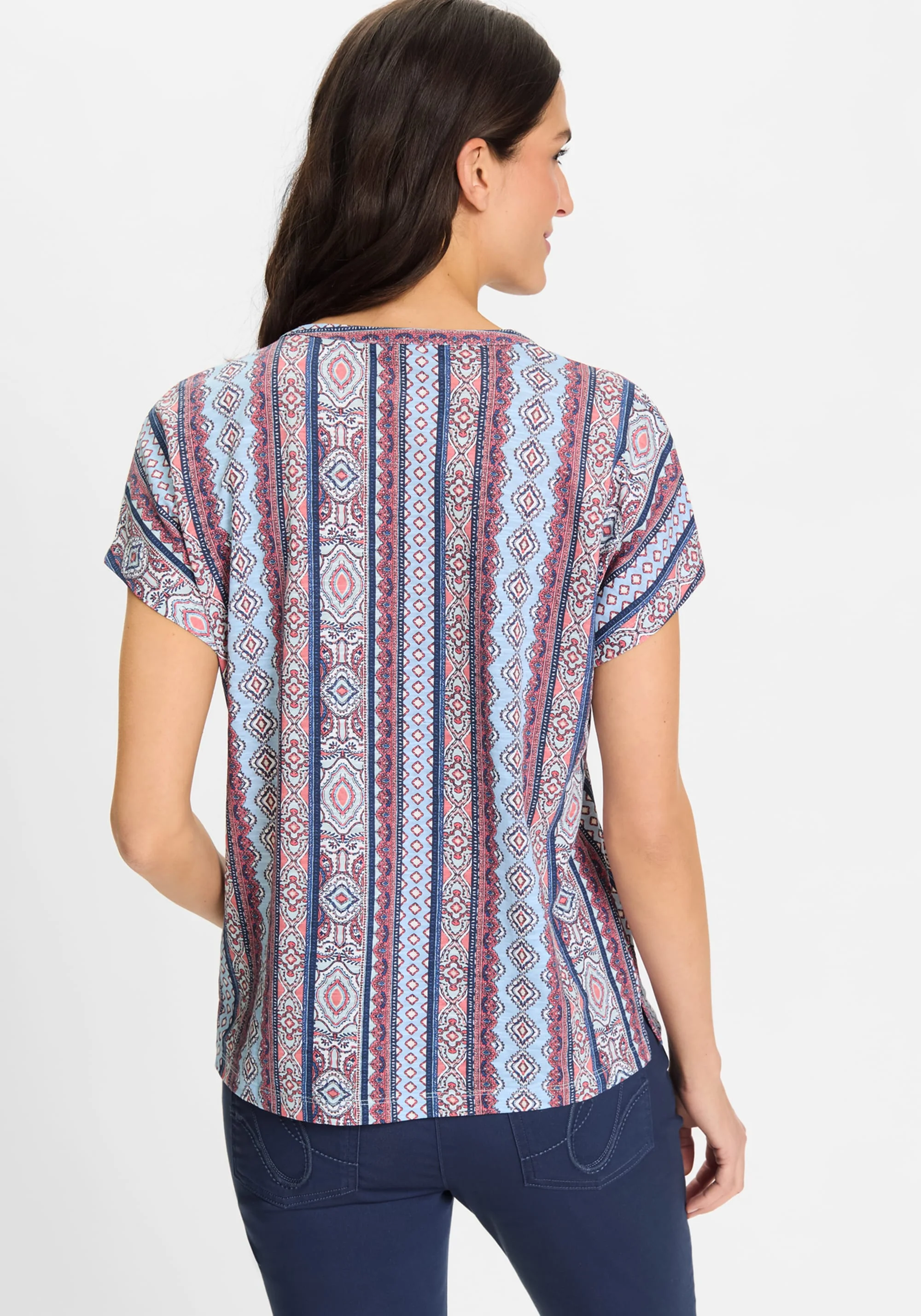 Ornamental Border Print T-Shirt - Image 2