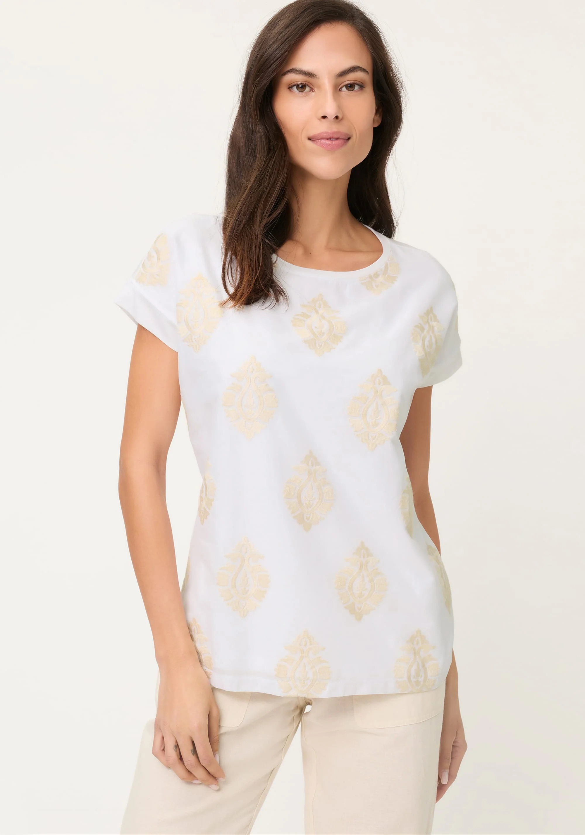 Ornamental Embroidered T-Shirt - Image 2