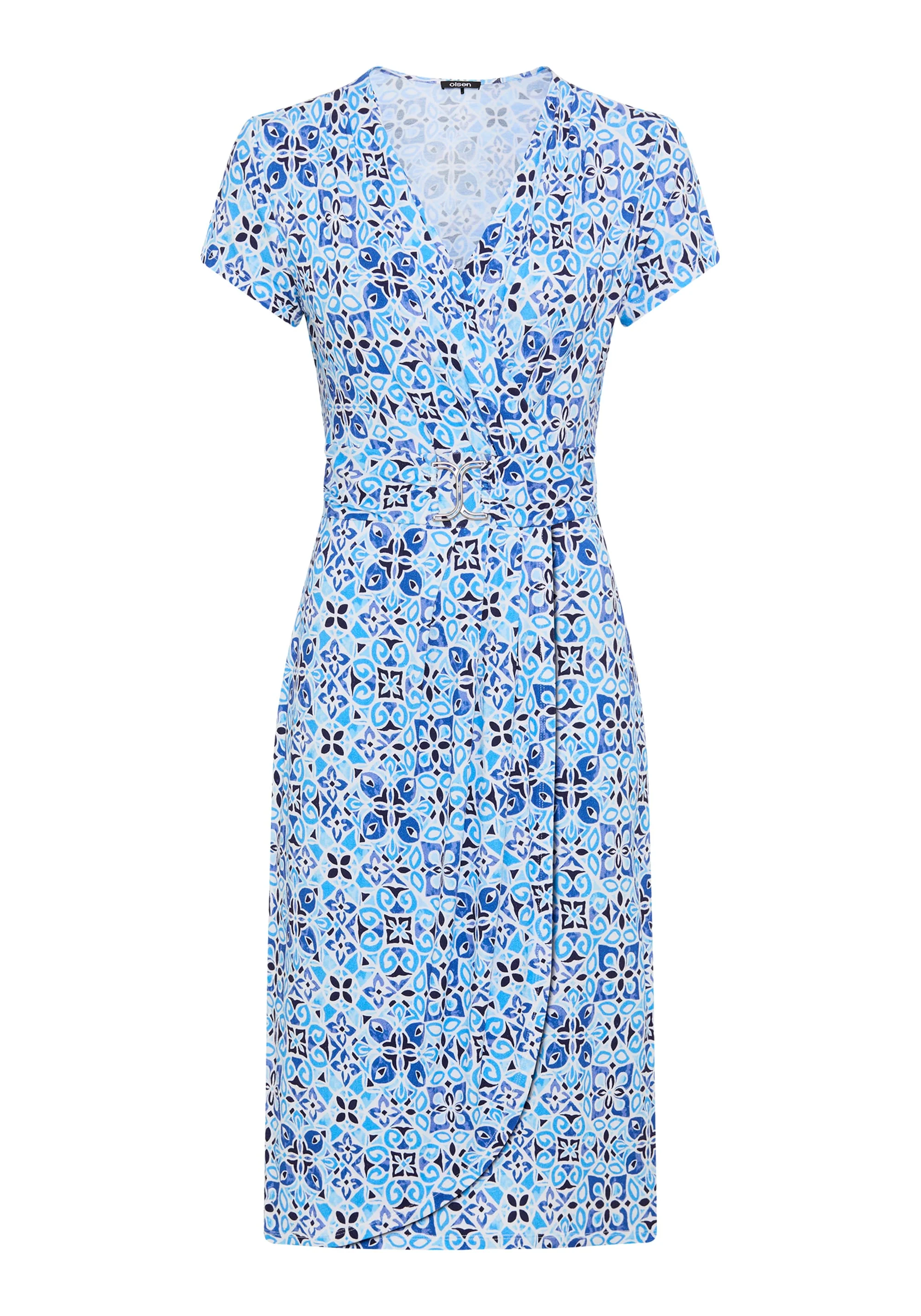 Ornamental Faux Wrap Dress - Image 6