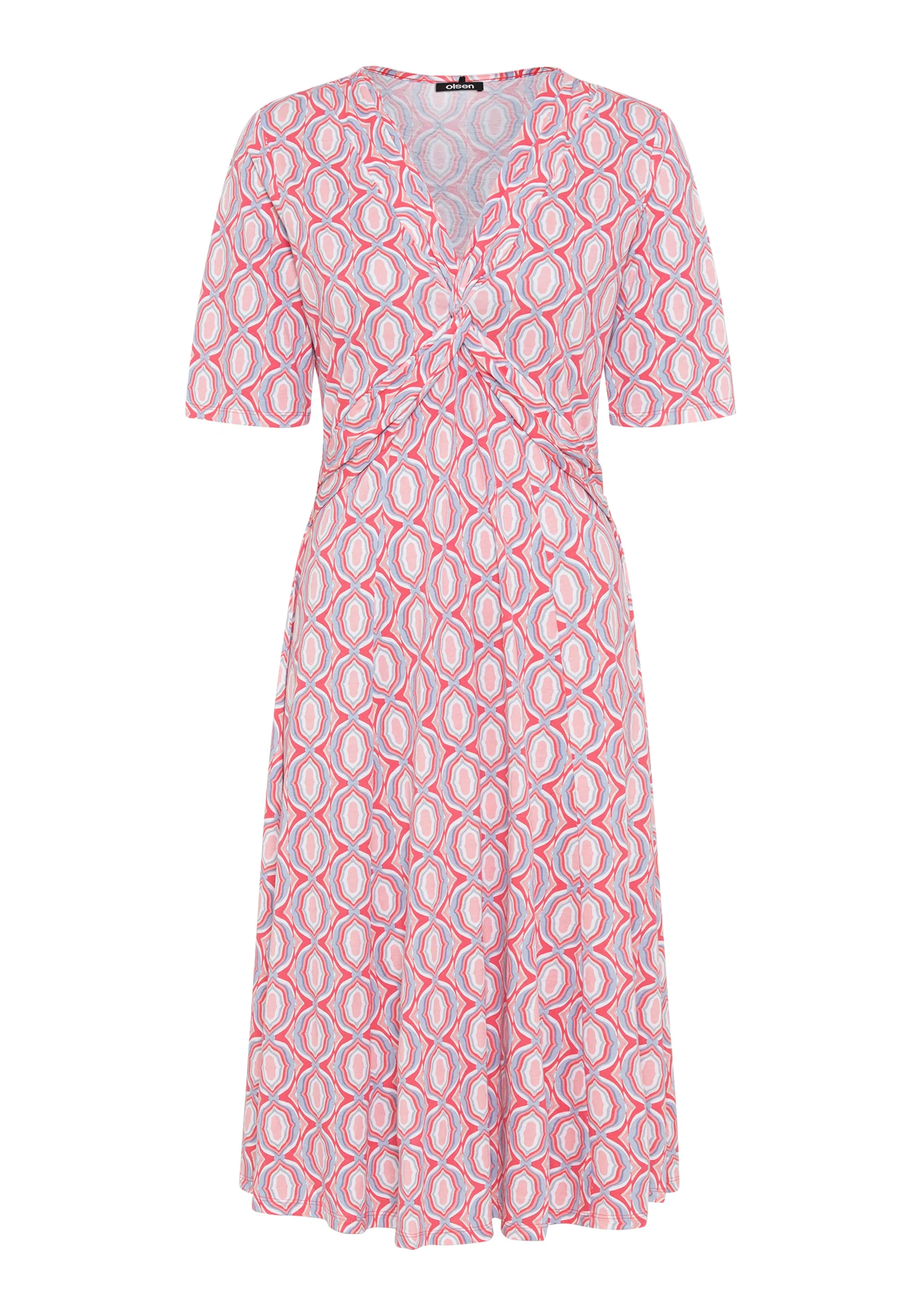 Ornamental Print A-Line Dress - Image 3