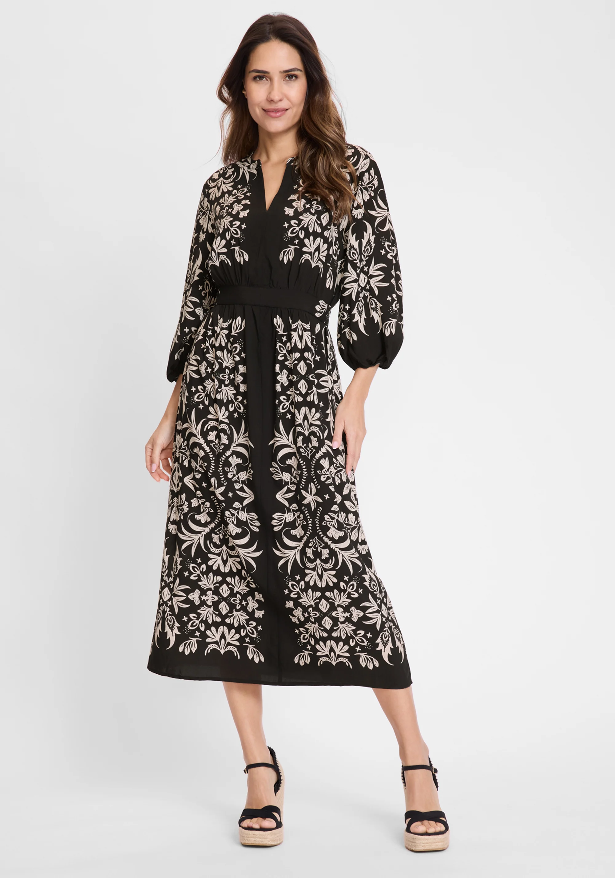 Ornamental Print Dress