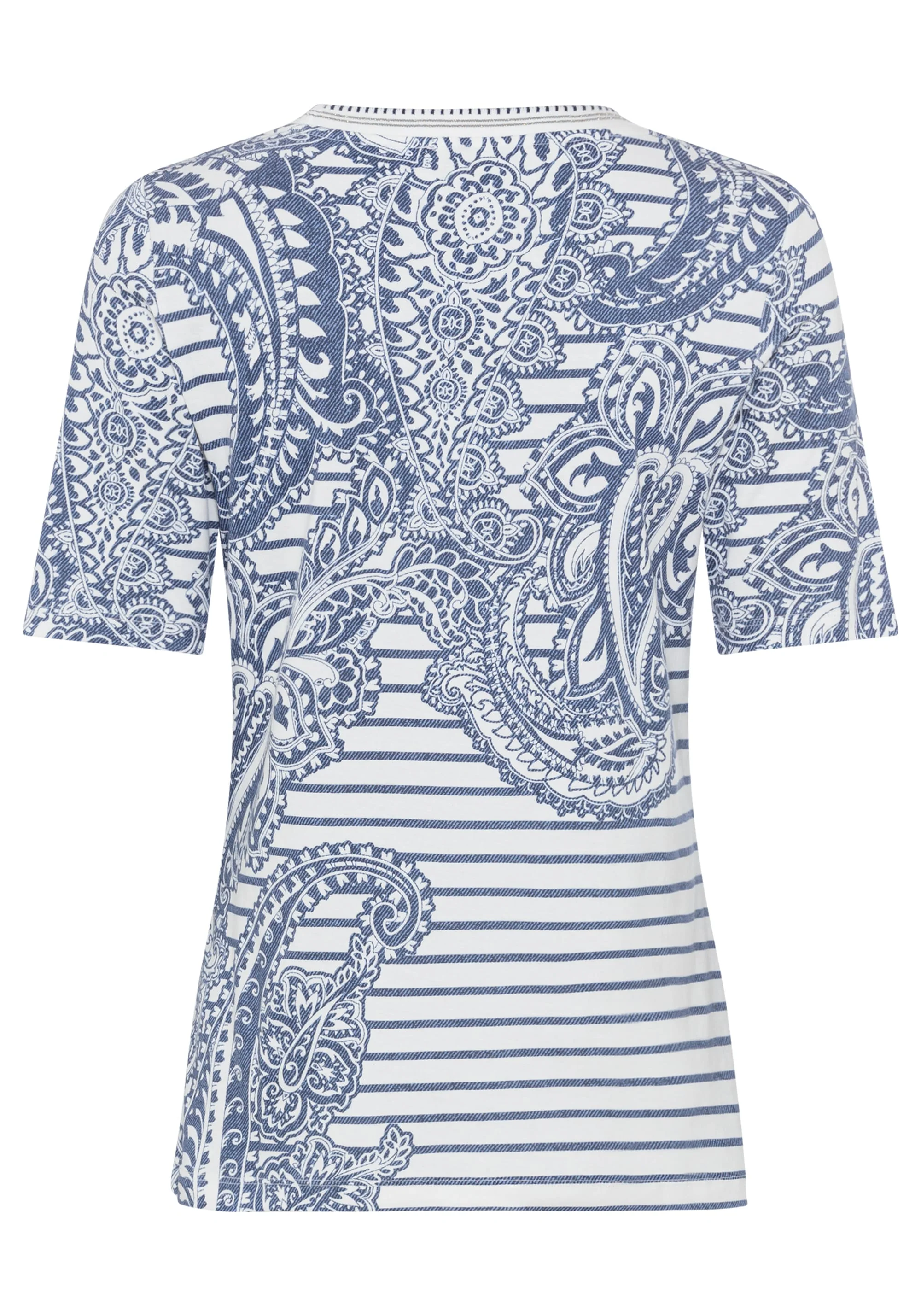 Paisley Denim Print T-Shirt - Image 4
