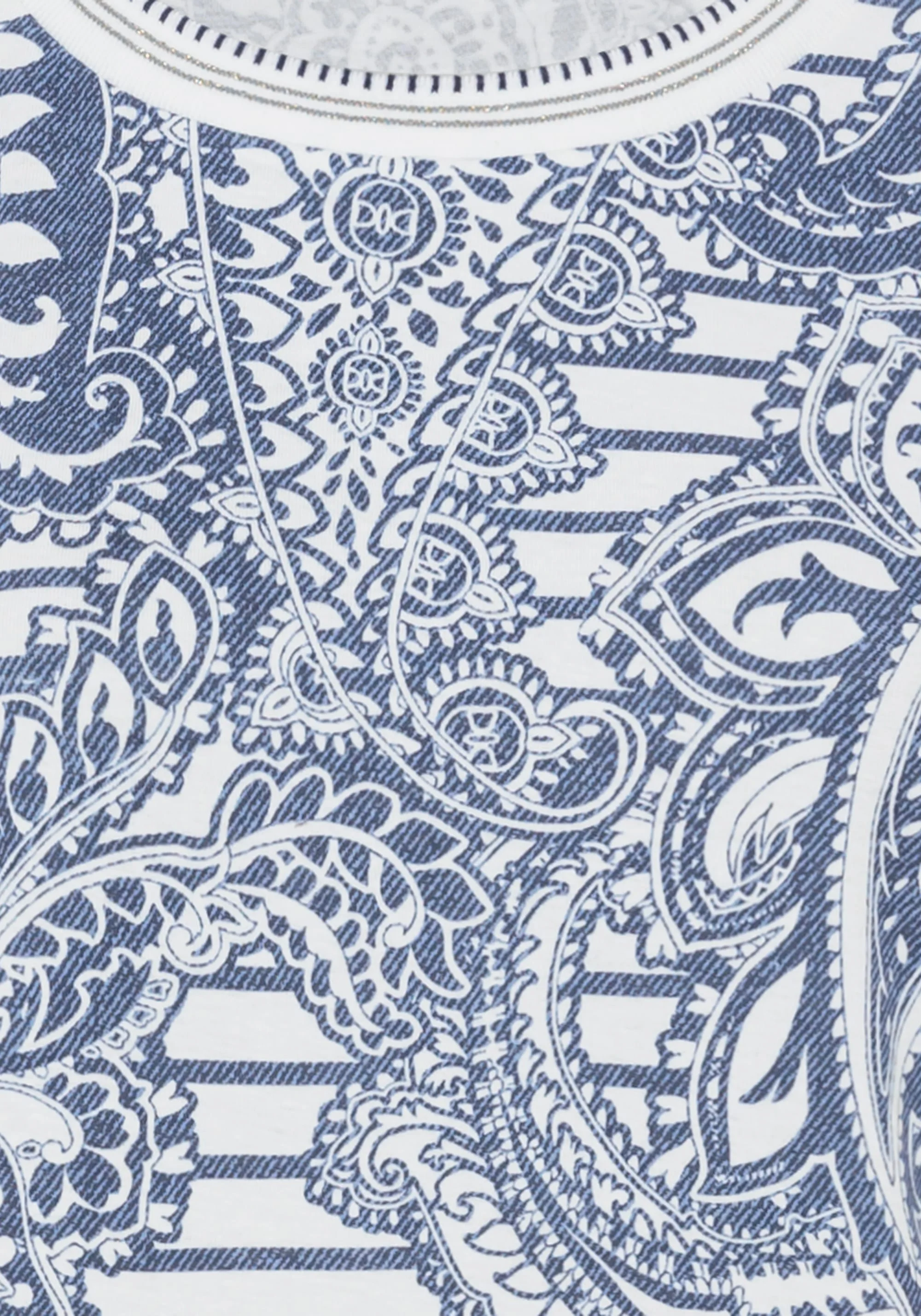 Paisley Denim Print T-Shirt - Image 5