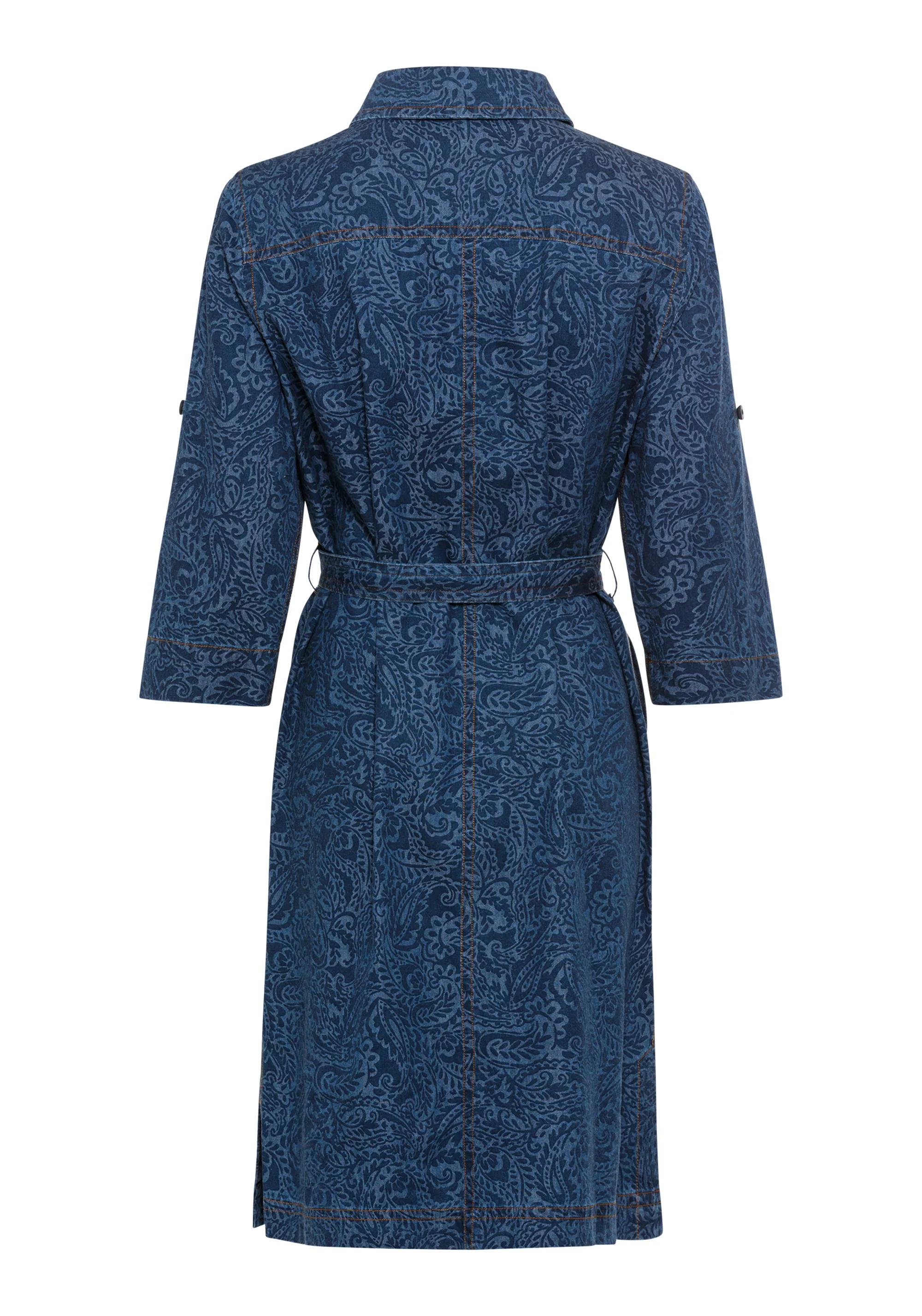 Paisley Denim Shirt Dress - Image 5