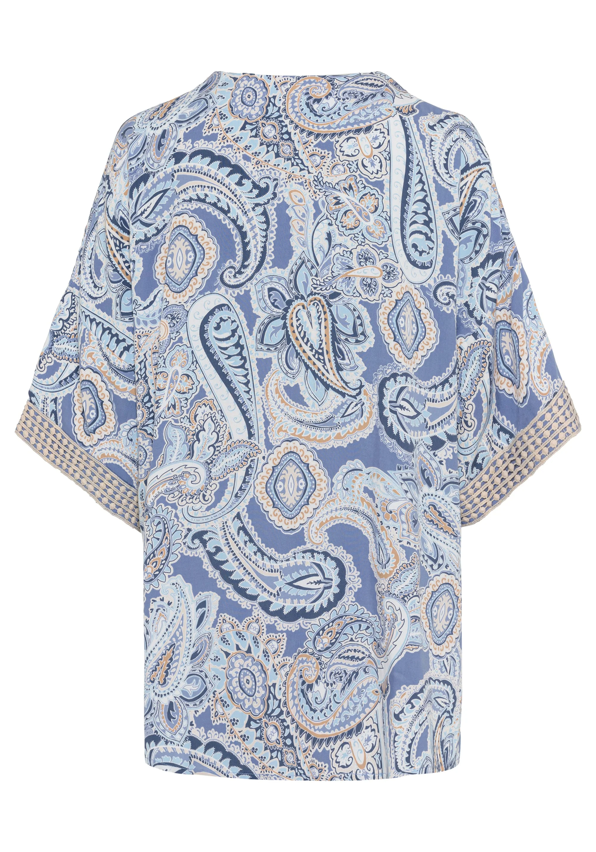 Paisley Kimono with Embroidered Trim - Image 5